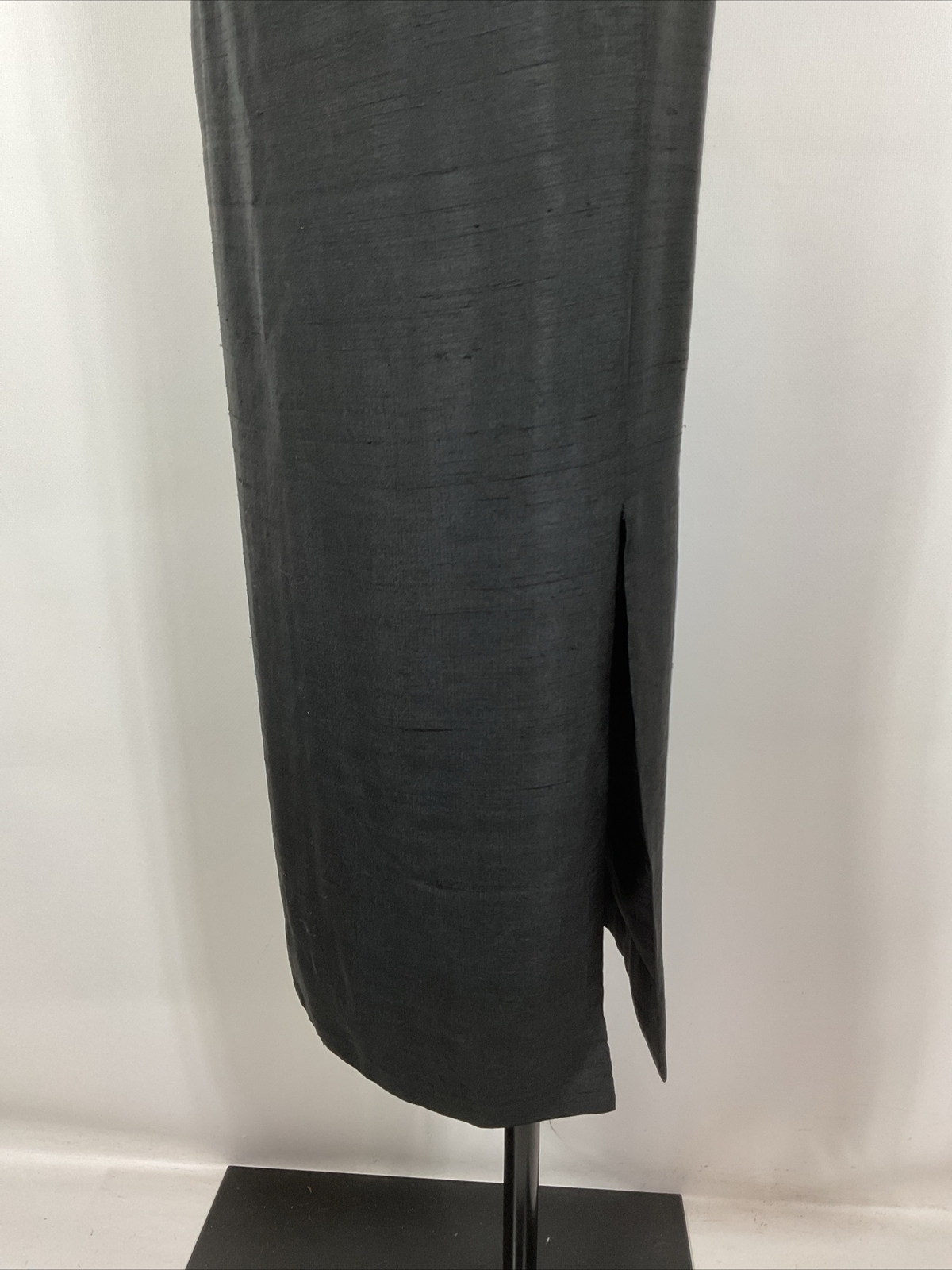 Vintage 60s Cocktail Party Sheath Dress BEADED FRINGE Little Black Dress XS/S
