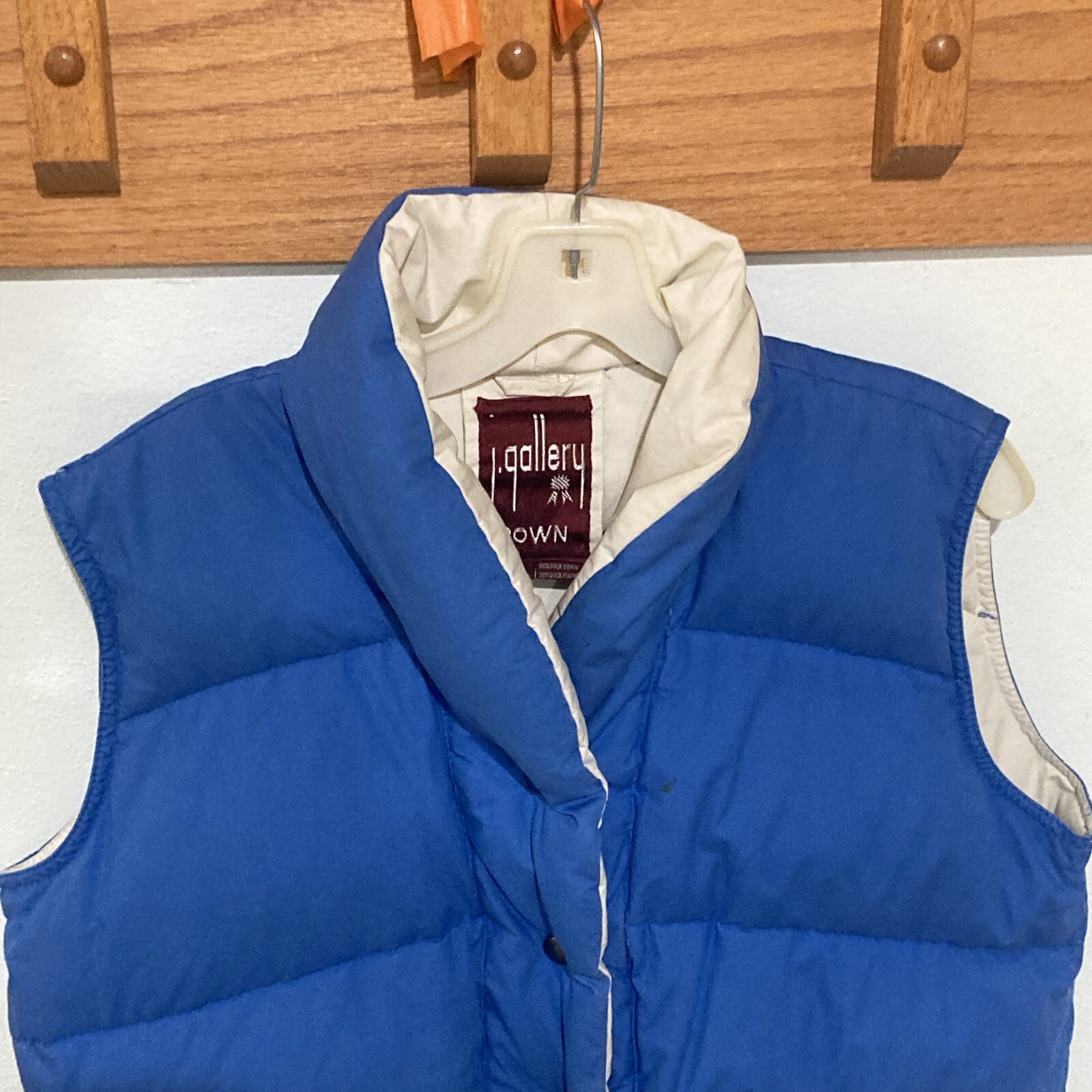 VTG 70s Era J. Gallery Beautiful Blue Retro Duck Down Jacket Size Women’s Large