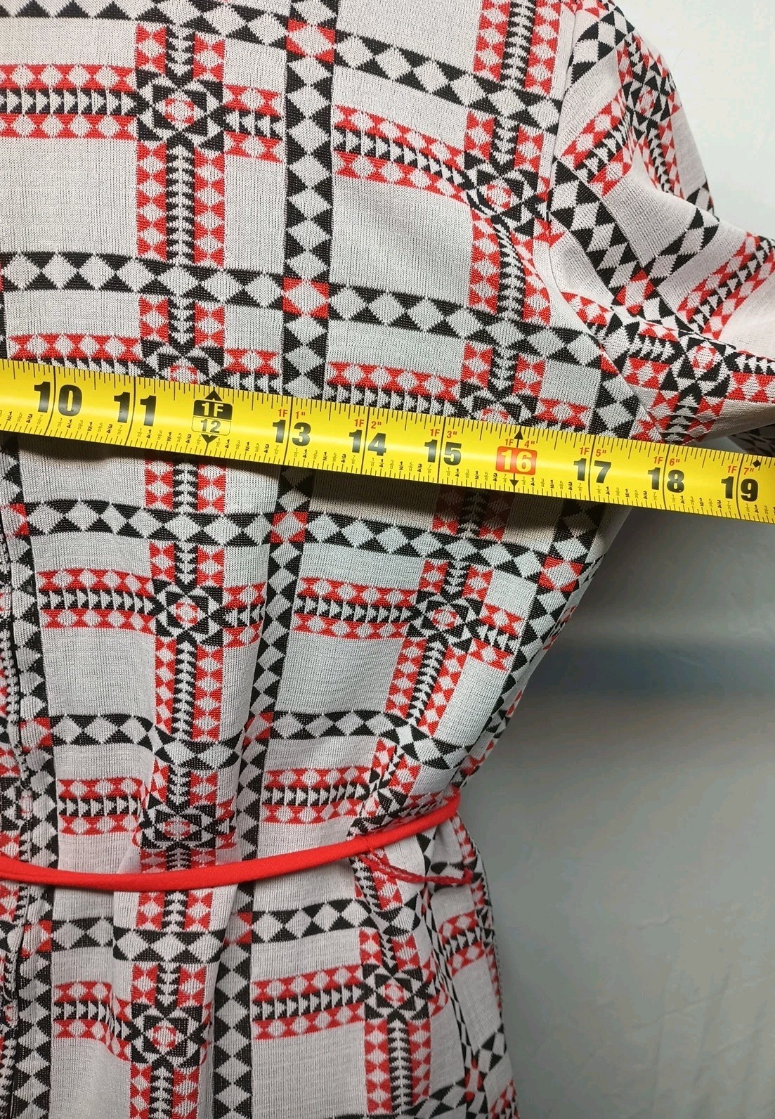 1970s Parkhouse Women 16 VNeck Retro Shirt Hippie Boho That 70s Show Tie Waist