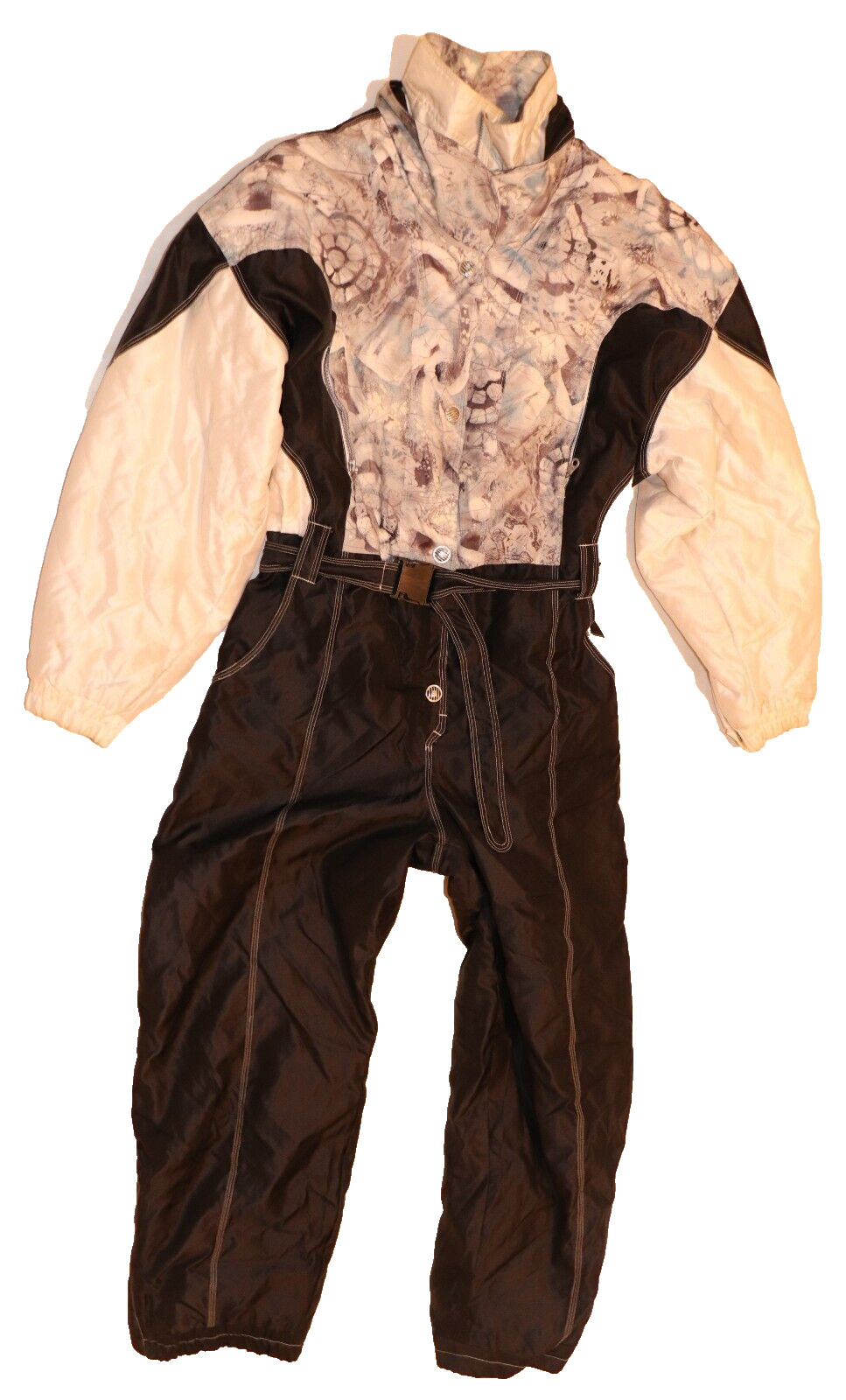 Vintage 90s Ski Ski Suit JUMPSUIT Snowboard TART Size 42 One Piece DIRTY