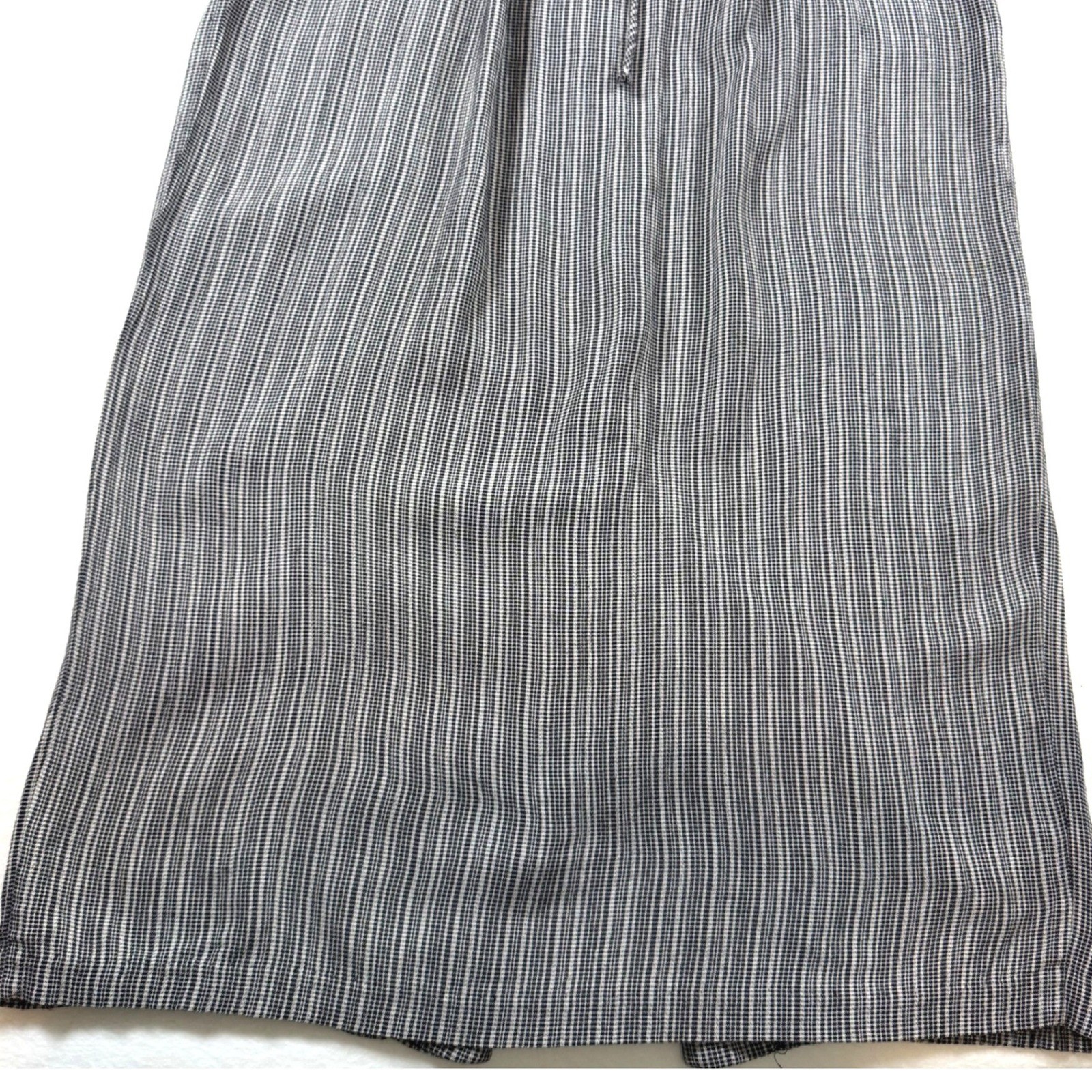 Vintage Butter Mom Alexis Fashions Black White Check Button Front Lace Up Dress