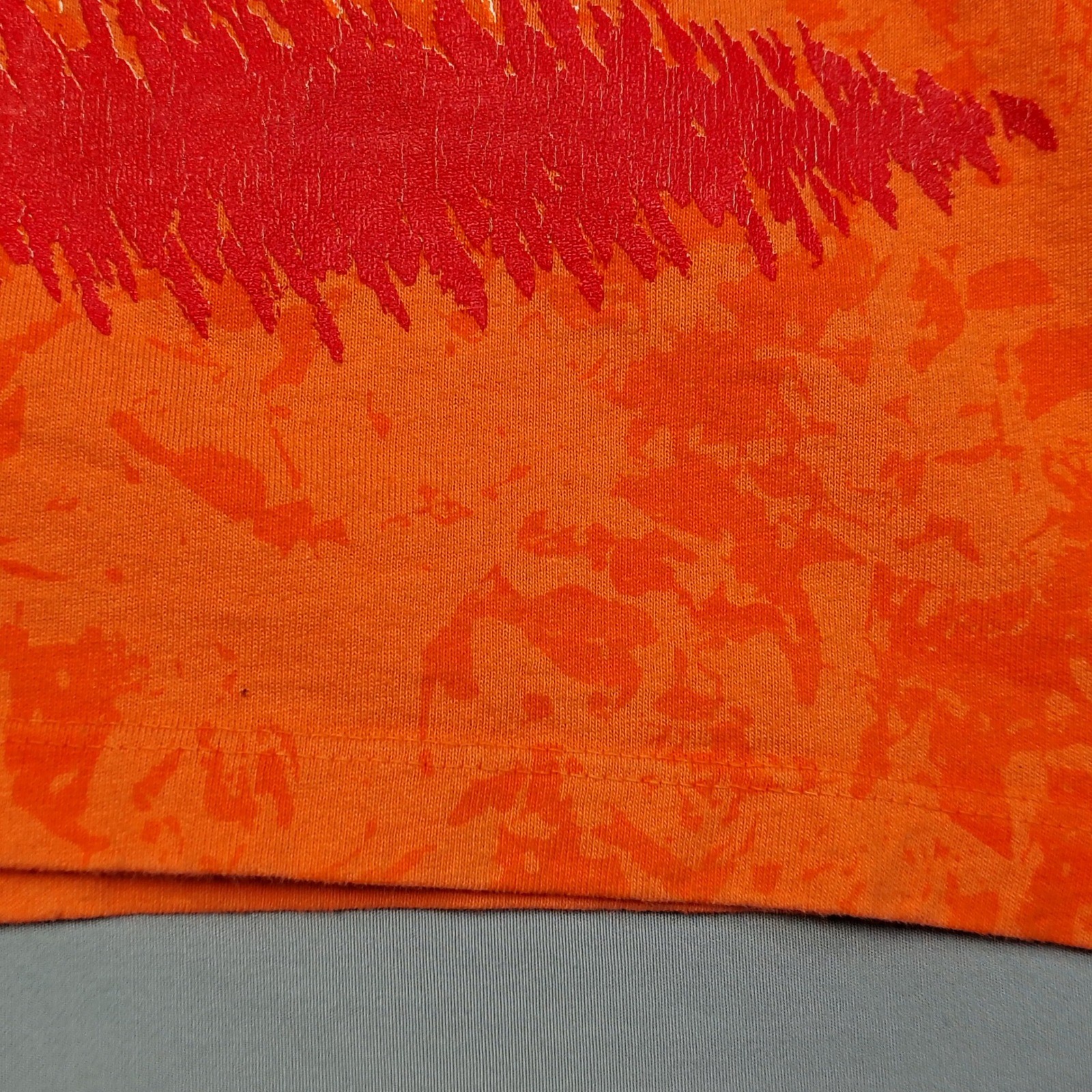 Vintage The Body Co Orange Marble Dye Graphic T-Shirt One Size Fits All USA Made