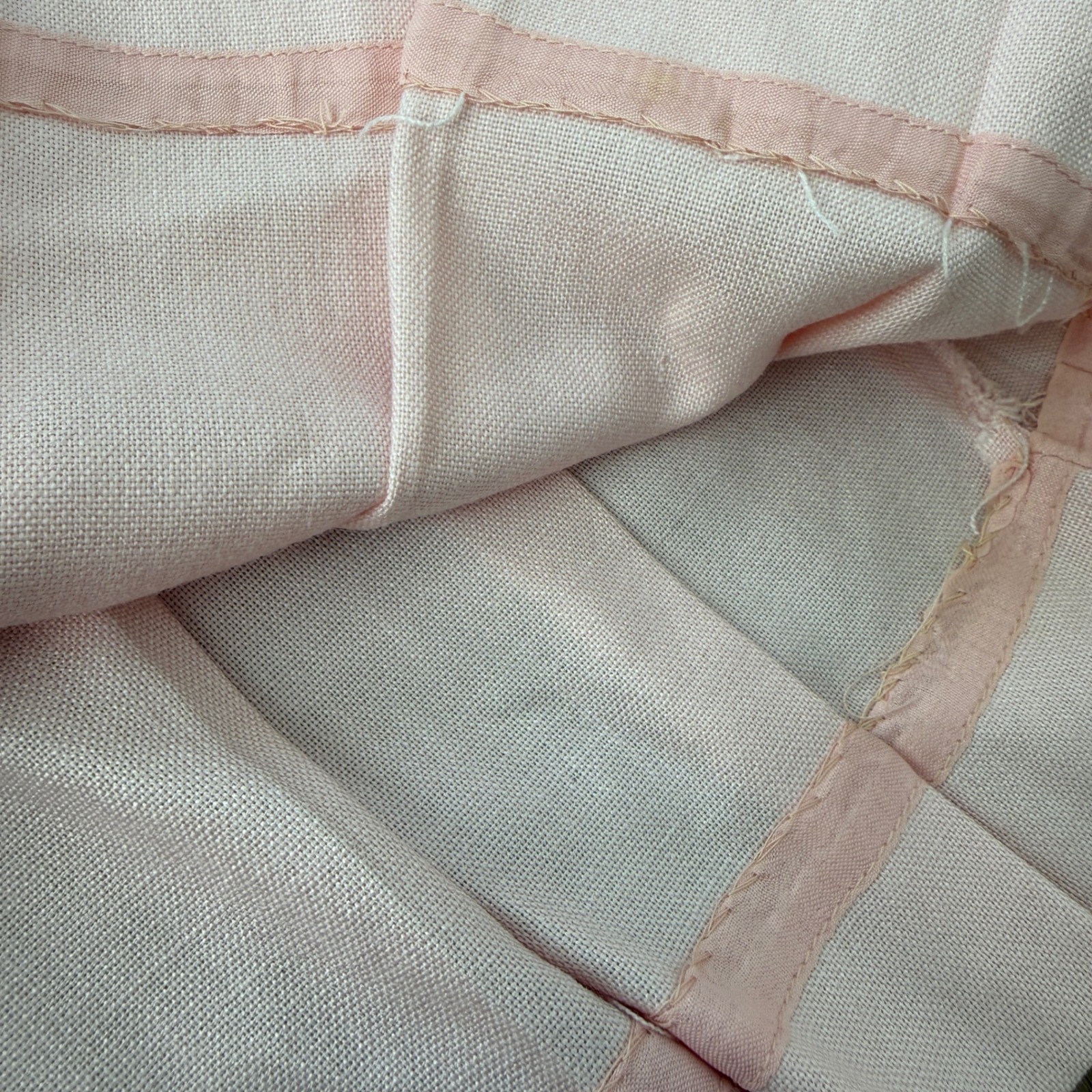Vintage 60s 70s Pleated Tennis Mini Skirt Mod Pastel Baby Pink 16×17.5 medium