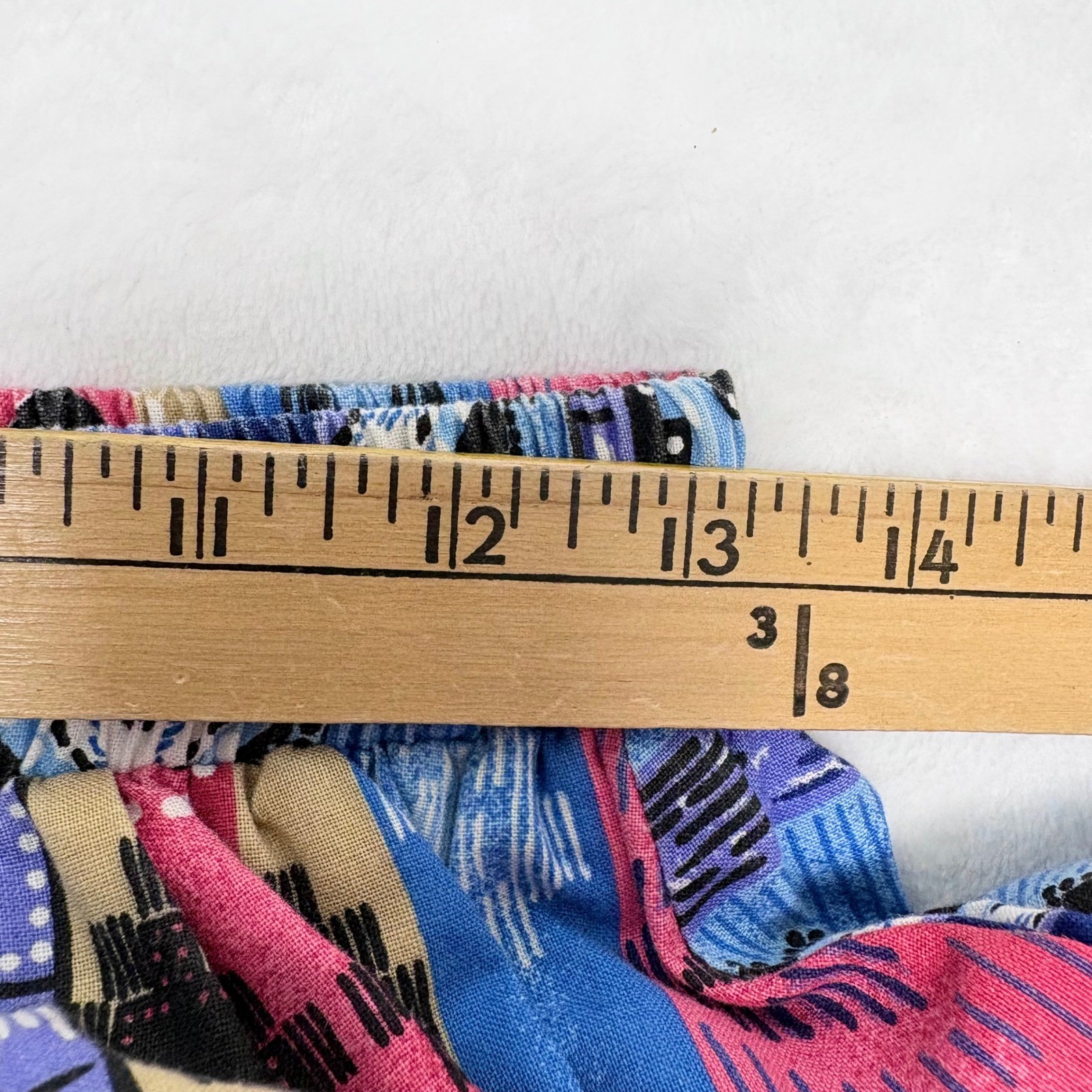 Vtg Western Prairie Skirt M Blue Southwest Aztec Concho Square Dance Full Ruffle