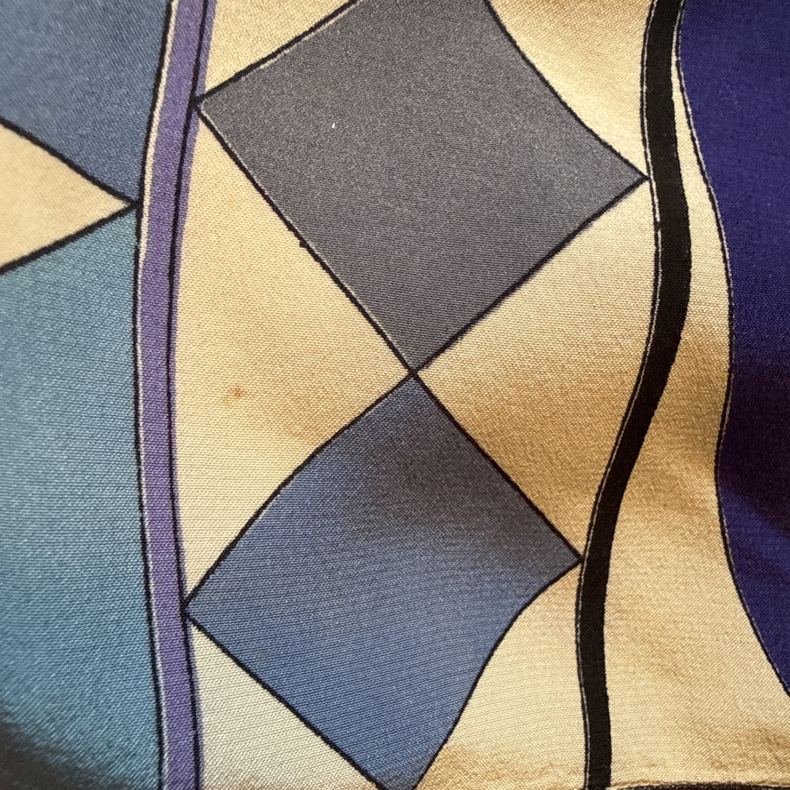 Vintage Emilio Pucci Silk Blend Maxi Skirt “Onde Wave” Pattern XS