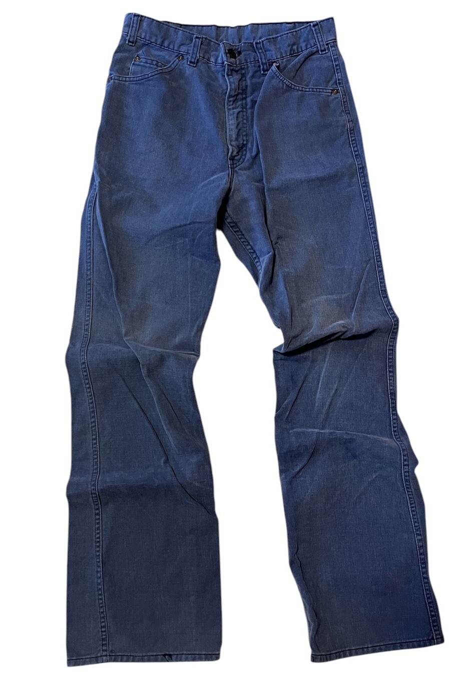Vintage 70s Blue Tab Movin’ On Levi’s Flare Bottom 32×34