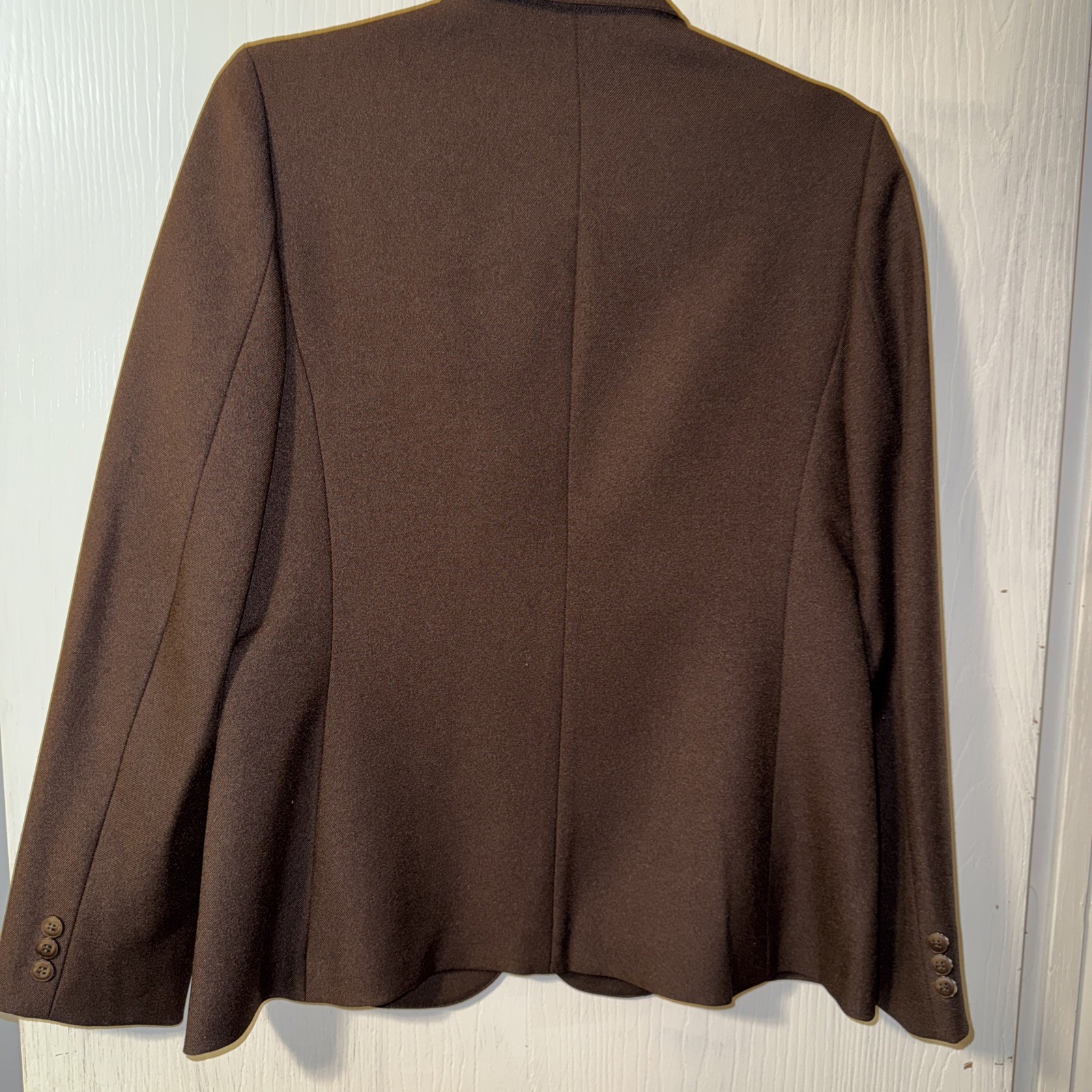 Vintage 1970s Levi’s Women’s Pantsuit chocolate brown polyester single button