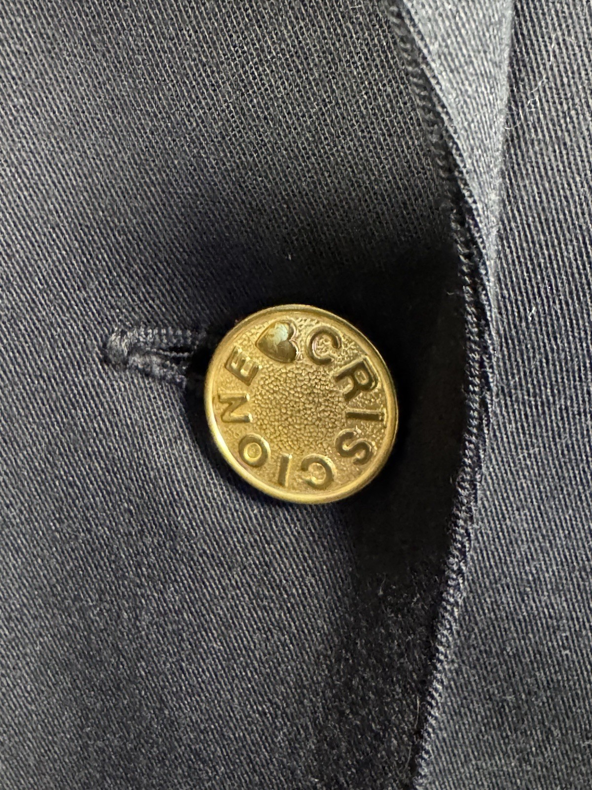 Vintage Criscione New York | Black Power Blazer| Gold Accents | Old Money | 1980