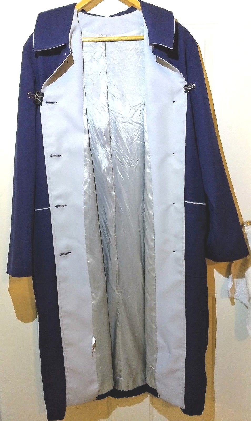 International Ladies Garment Workers Union ILGWU Ladies Blue Coat sz 22 1/2