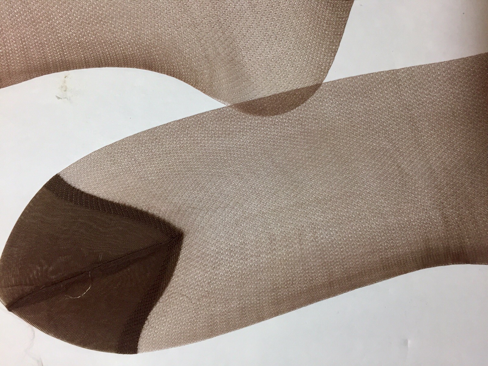 Vintage 3 Pairs 11 X 35” FASCINATION Nylon Stockings Intrigue Demi~Toe Nude Heel