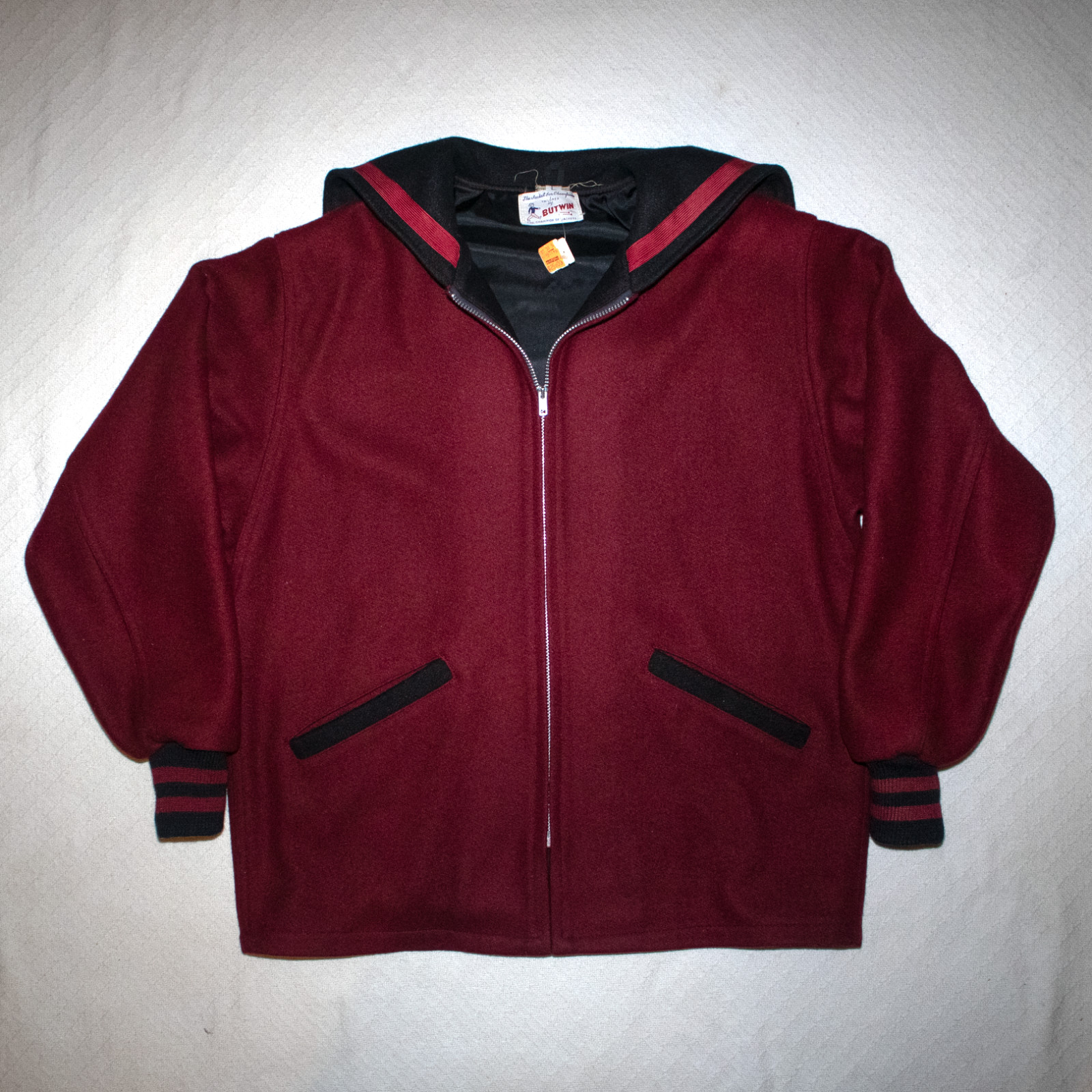NOS VTG 1960s-1970s Butwin „Jacket for Champions” Wool Varsity Jacket USA Made