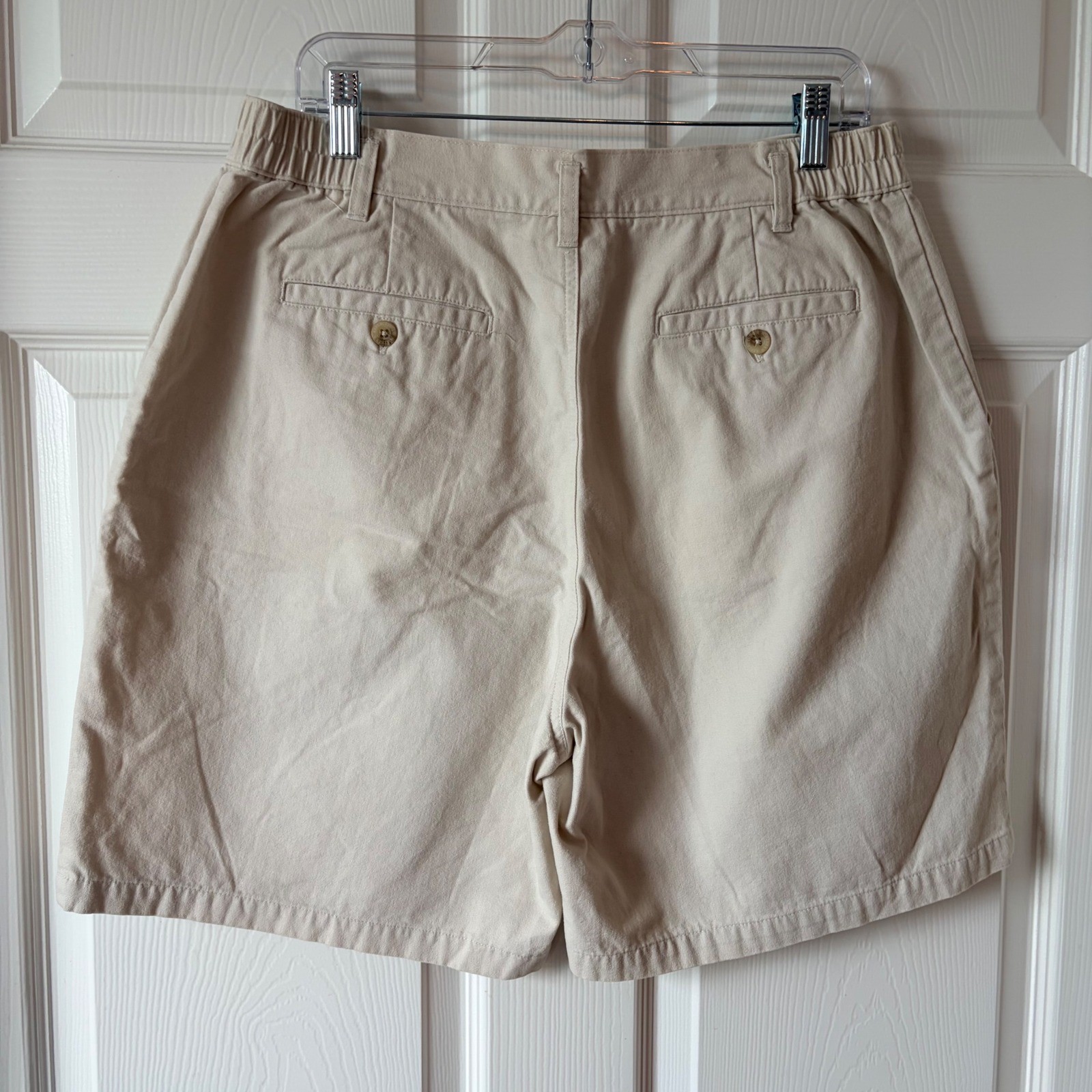 Northern Reflections Vintage 90s Beige Cotton High Waist Mom Shorts Size 15/16