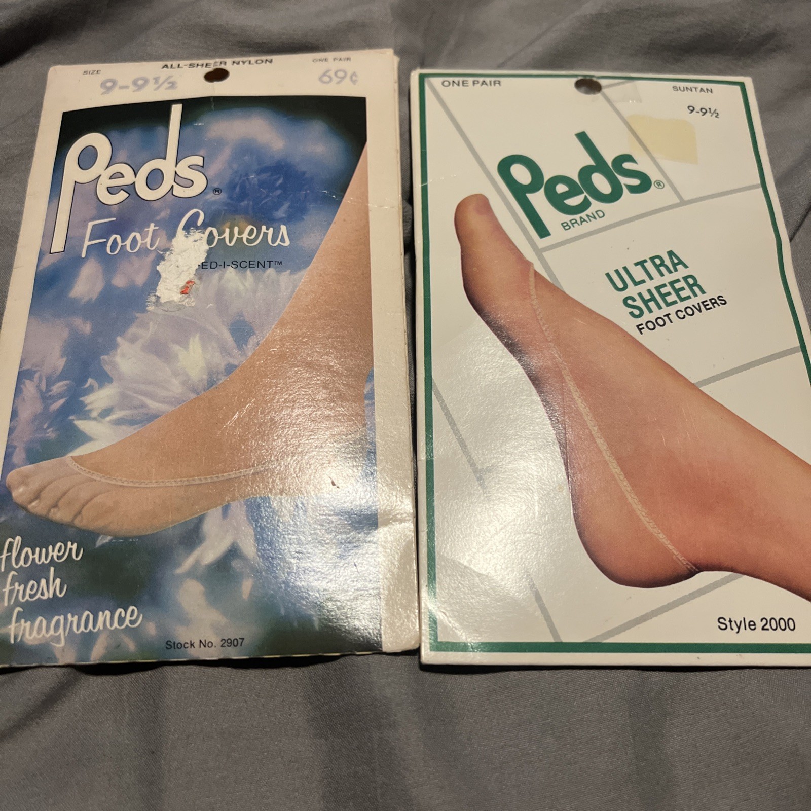 New Vintage Peds Foot Covers Size 9/9.5 Womens