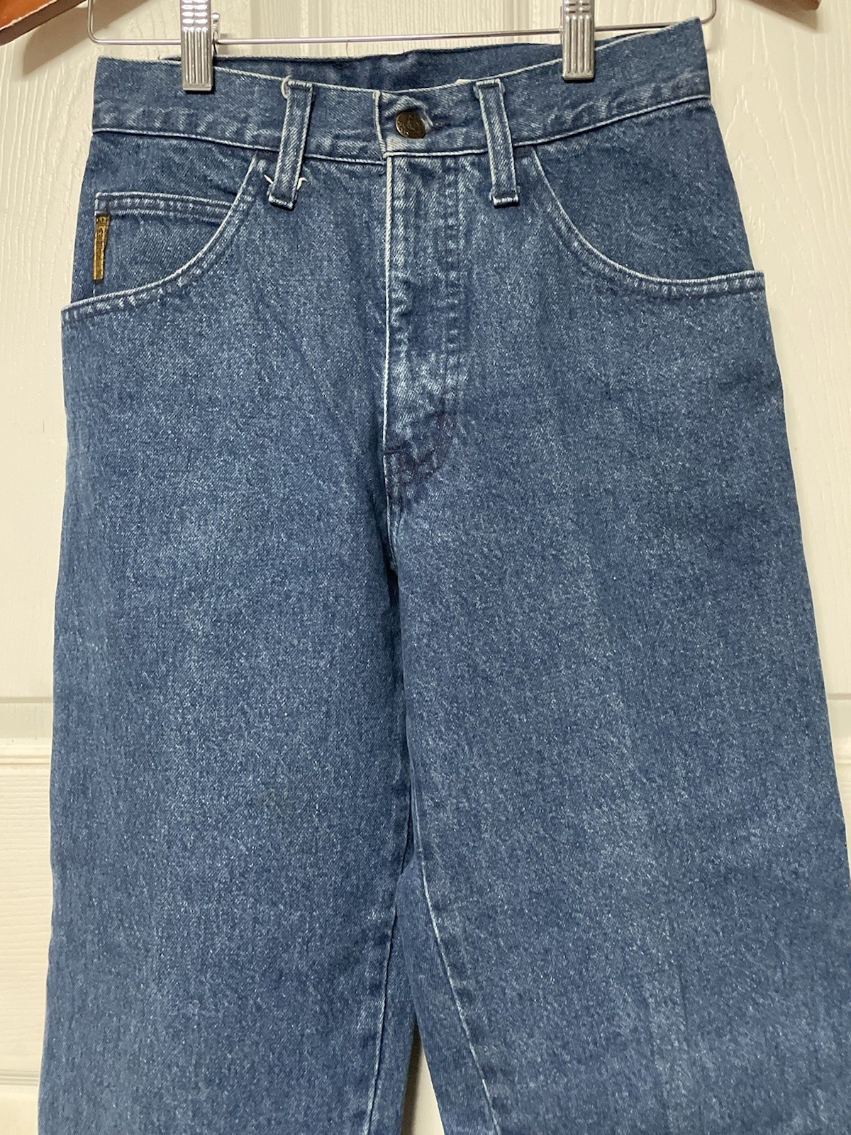Vtg Armani Jeans 28×26 Unisex 80s 90s Tapered Leg High Waist Made in Italy C2