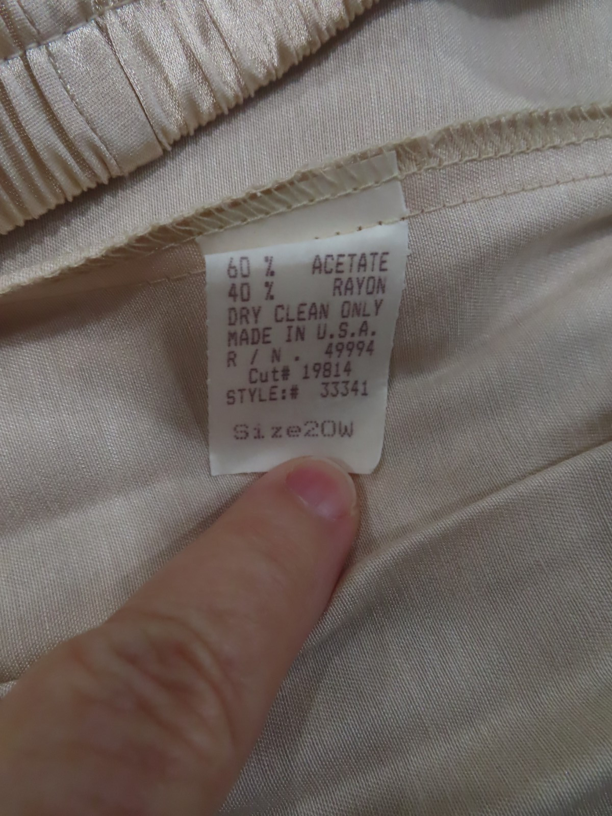 NOS VTG R&M Richards Karen Kwong Asian Jacket & Pant Set Silky Womens Size 20W