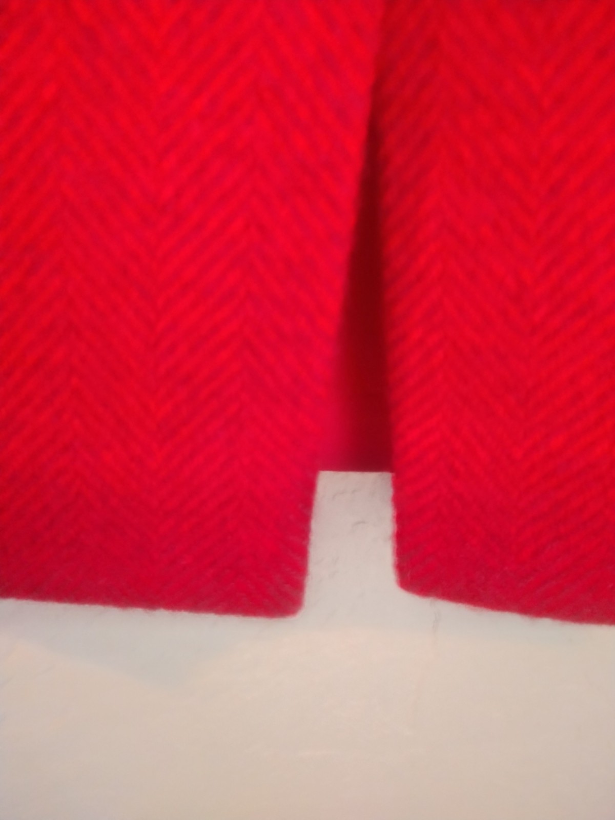 Vtg Ted Lapidus Paris Diffusion Red Skirt made in France Size 44 US 10 M Rare