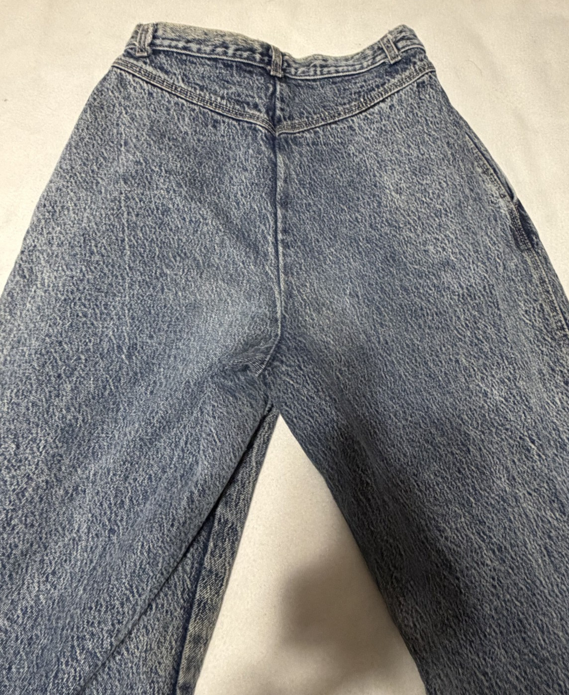Vtg Pizzazz Acid Wash Jeans Womens 12 High Waist Mom Tapered Leg 80s 90s