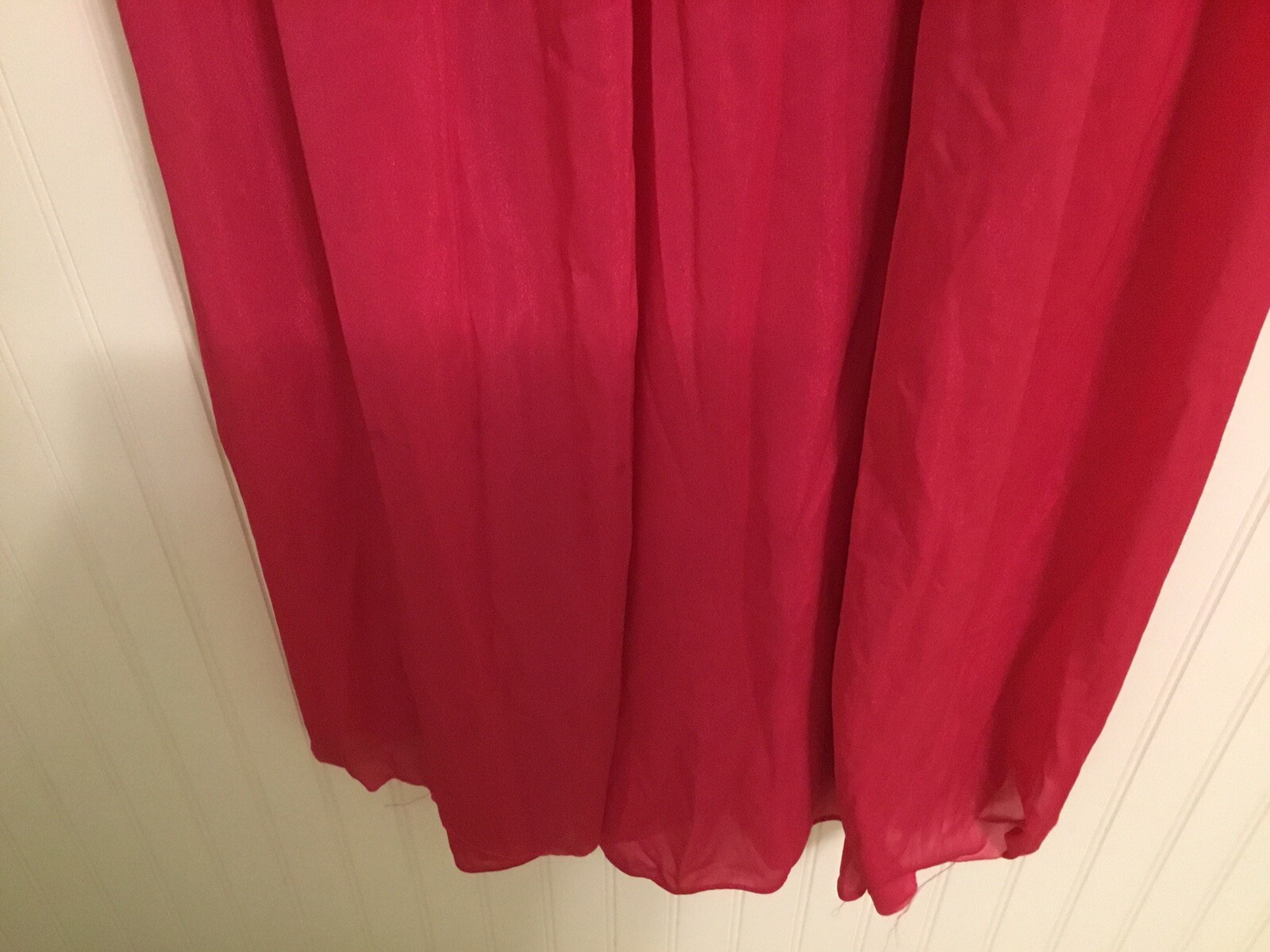 Vintage Paramount New York Peignoir Set Size Large Pink Nylon (flaw In Robe)
