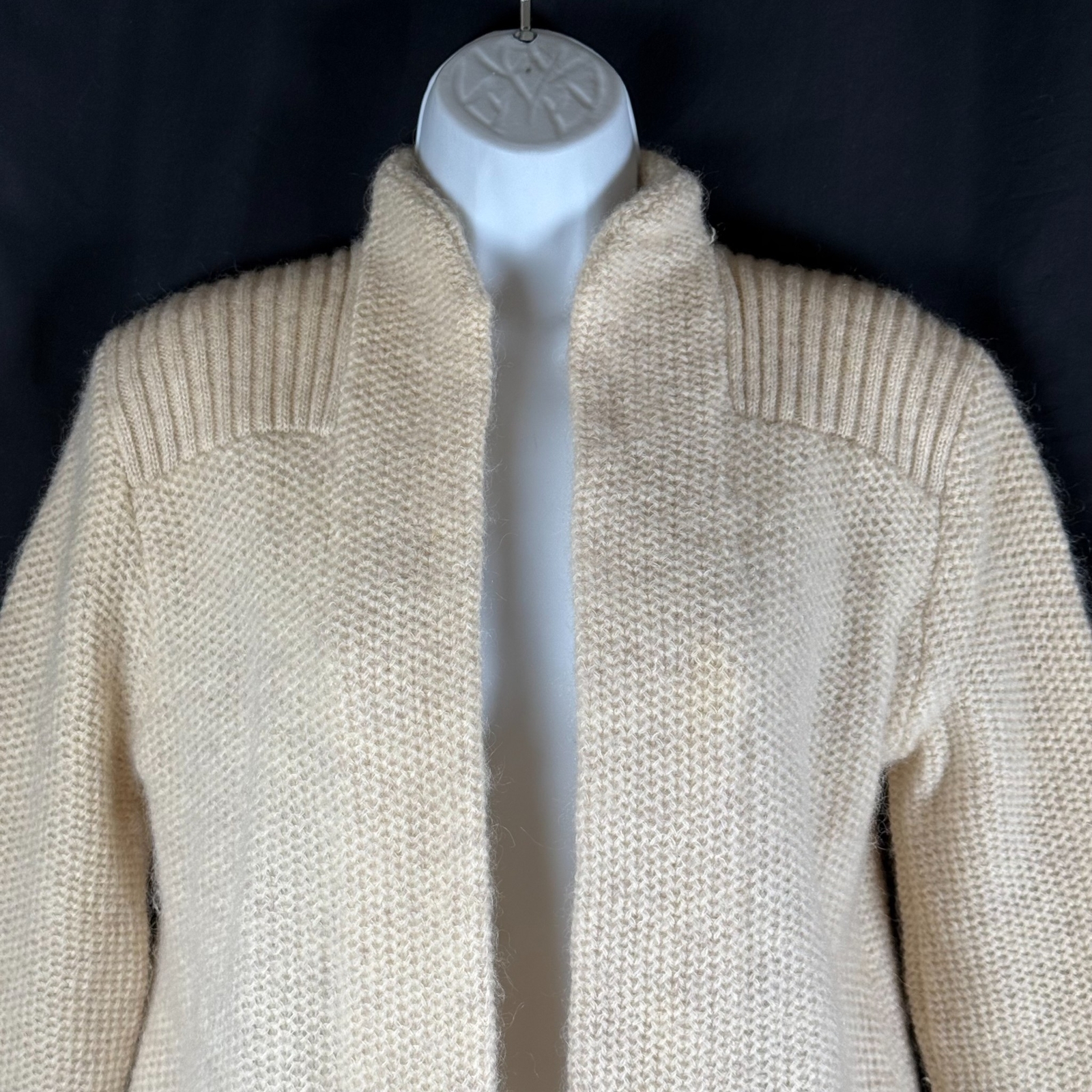 VTG 1980s P.G.E. Mohair Cardigan Women’s Sweater Medium Made In Hong Kong