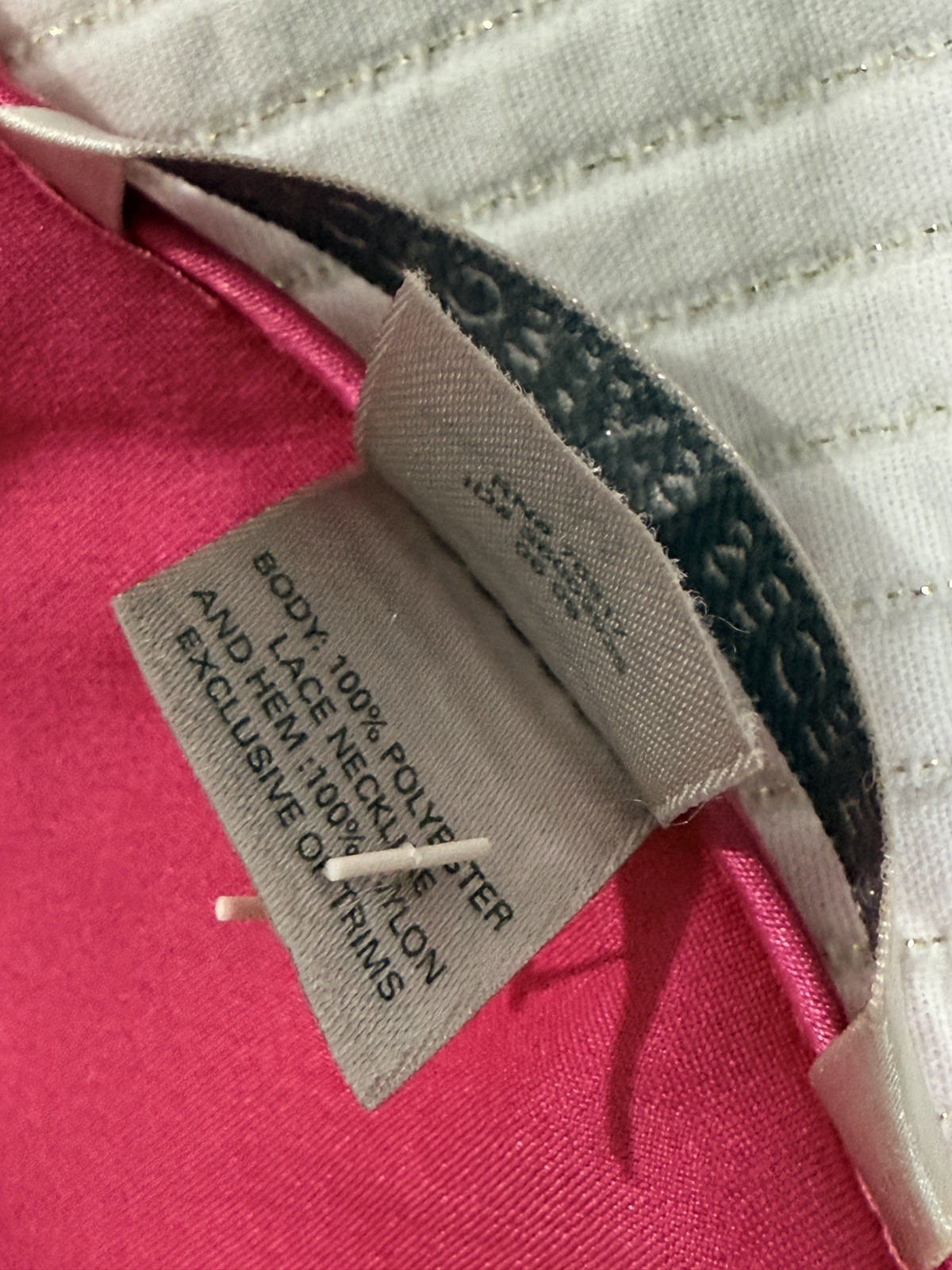 Y2K Victoria’s Secret Satin Slip Dress Pink Lace Chemise M Dainty Fairy