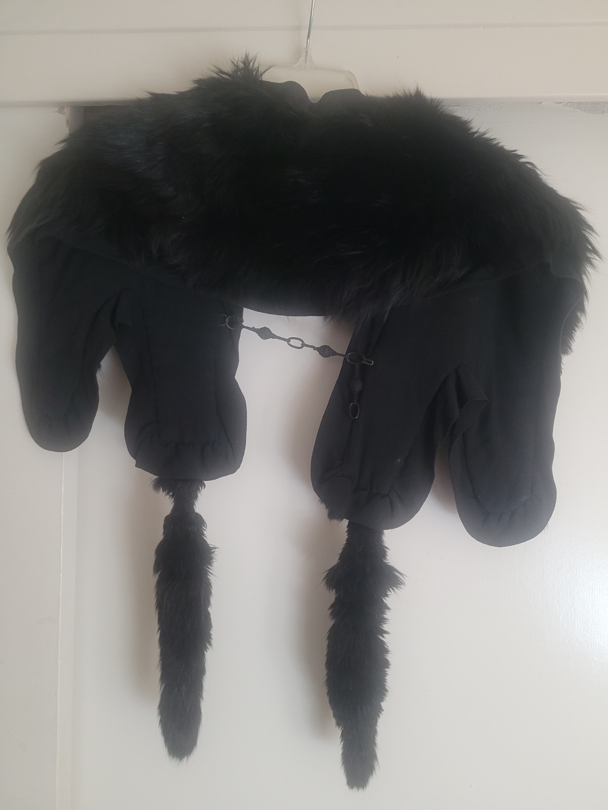 Vintage Real Fur Stole H Liebers & Co San Franciso BLK
