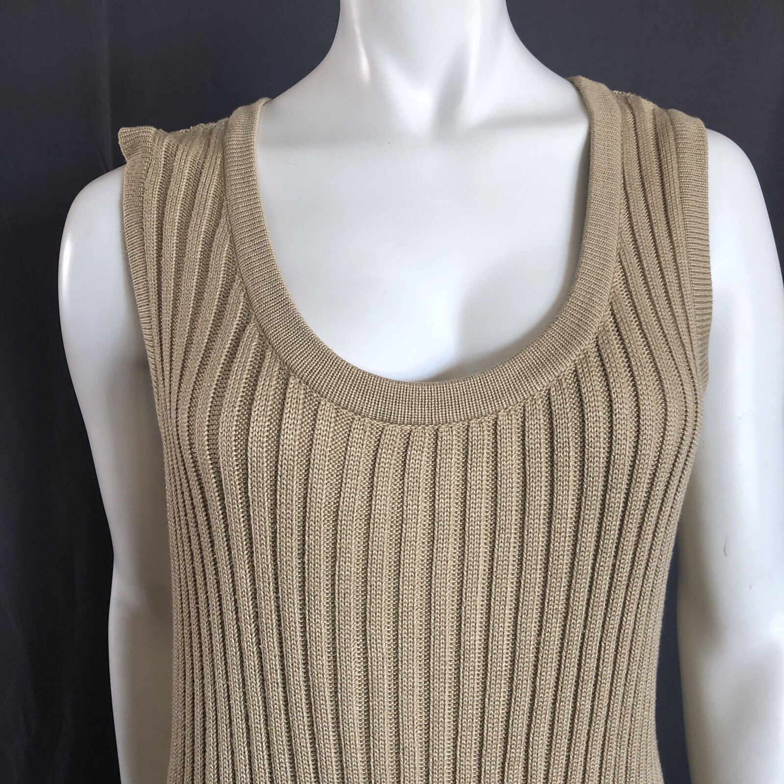 Vintage Angelo Tarlazzi Paris Knit Sweater Tank Tunic Silk Blend S/M Excellent