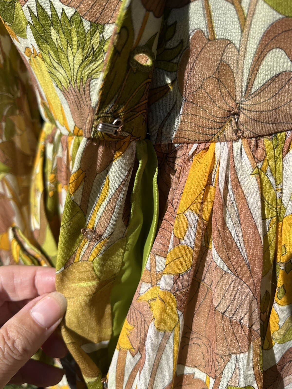 Vintage 1960’s Handmade Chiffon Garden Tea Party Ruffled Dress