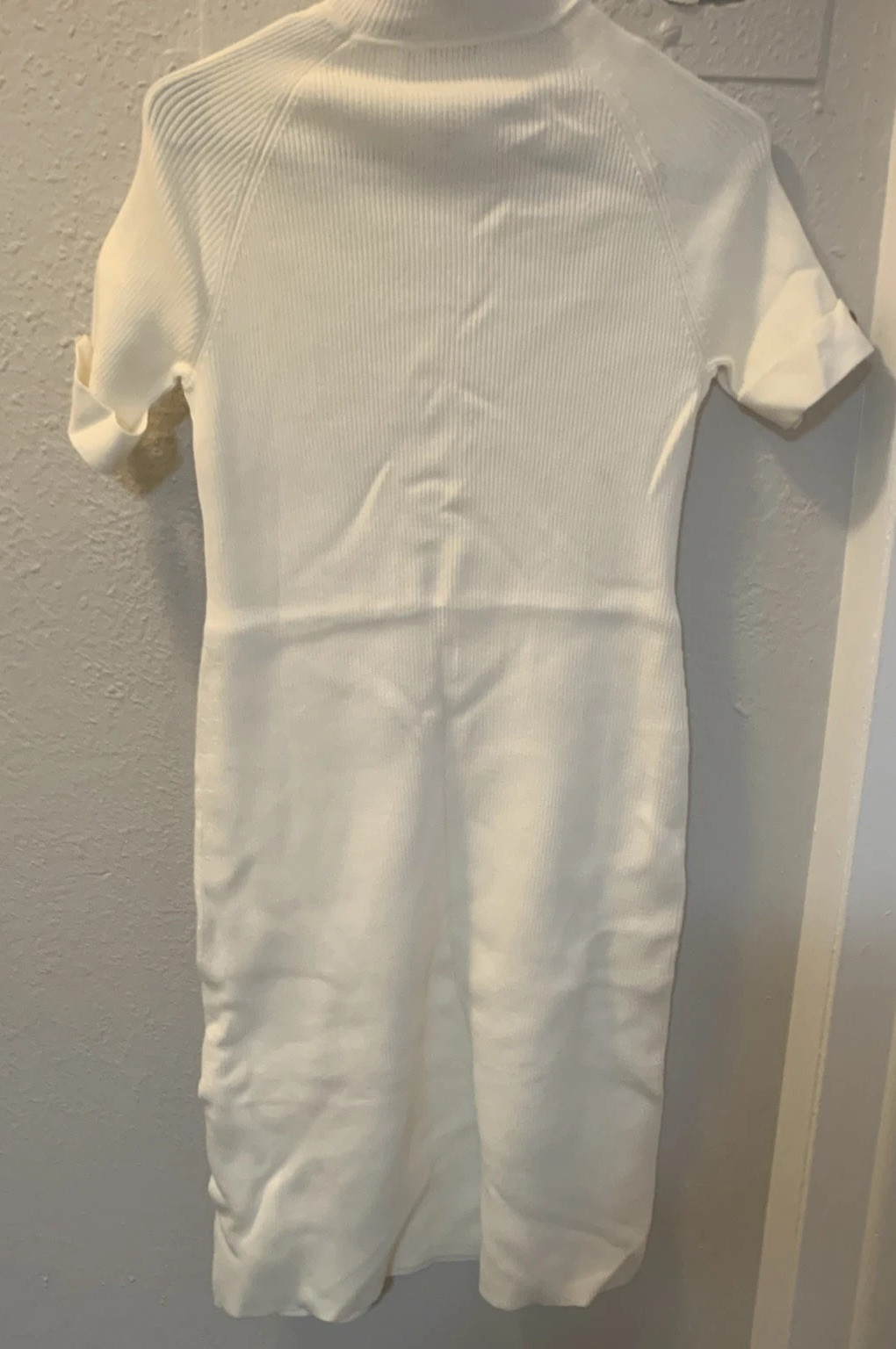 Vintage Victoria’s Secret Moda Intl. Sweater Dress Winter White Sz Large NWT