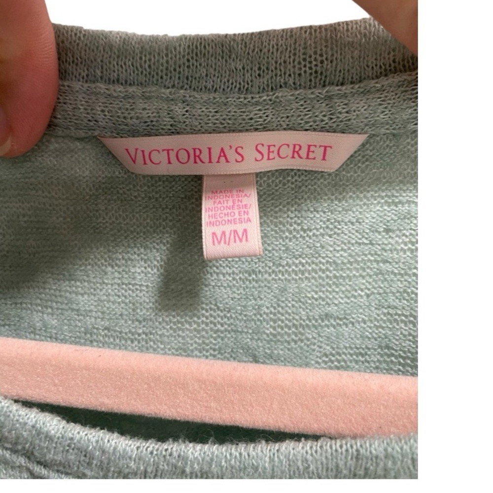 Light Mint Green Lightweight Victoria Secret Sweater size Medium EUC