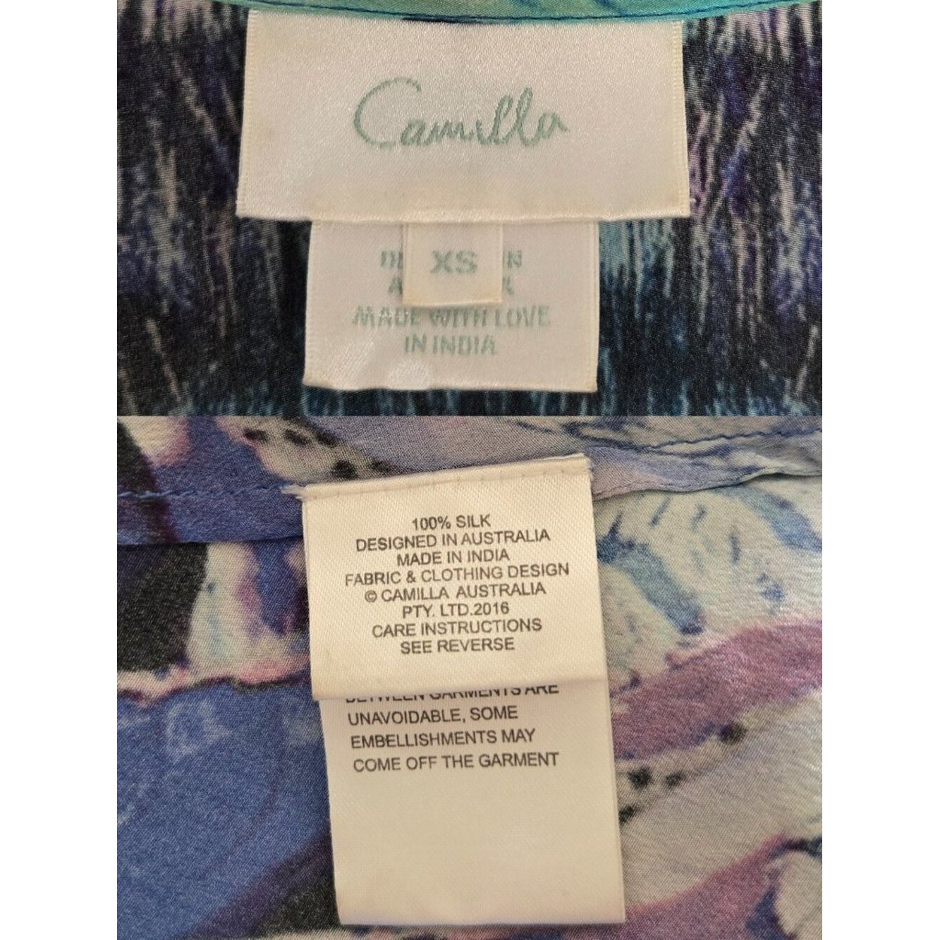 RARE! Camilla Moon Dance Mini Dress With Overlay Size XS