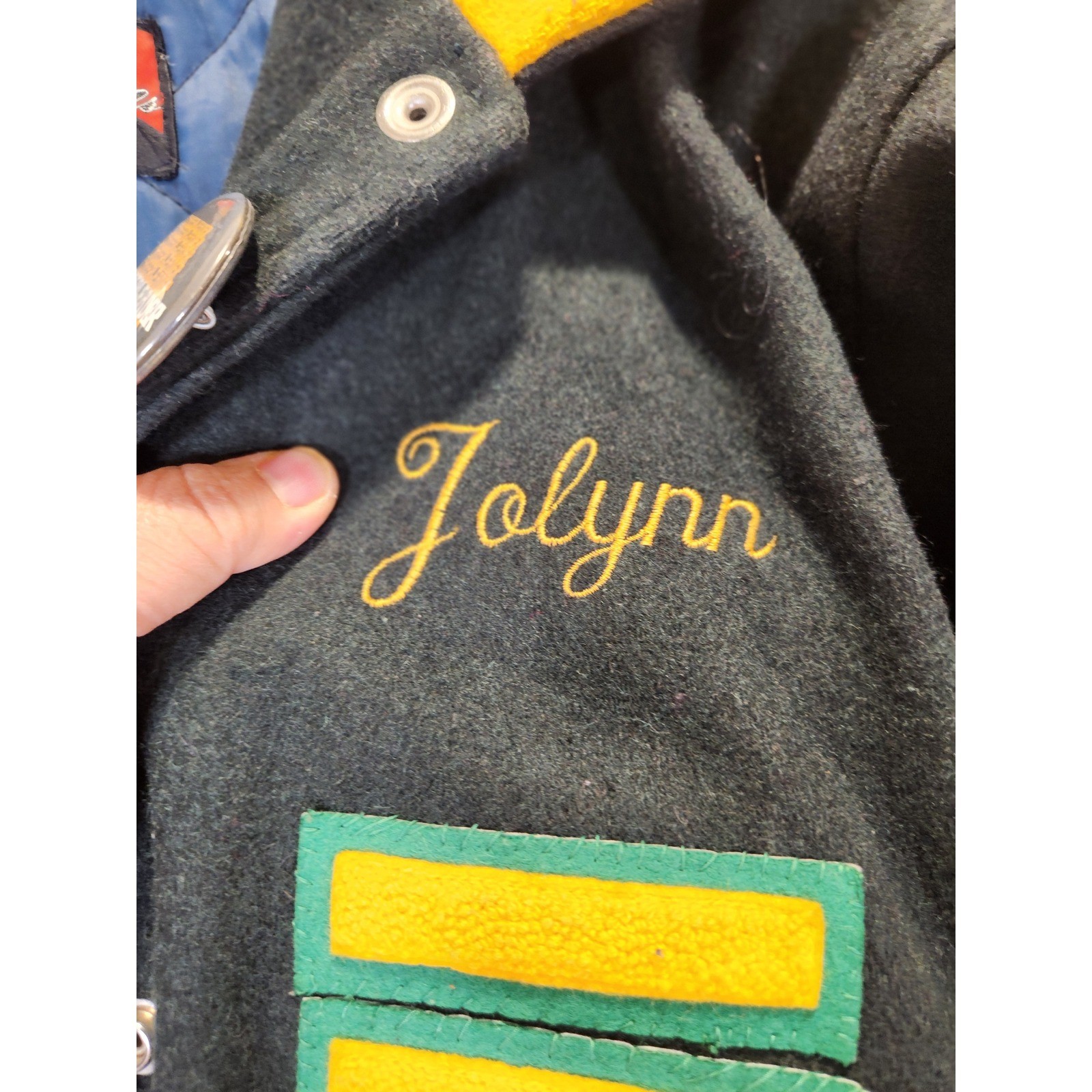 Vintage Live Oak Cheer Letterman Jacket Wool Varsity USA Fordham 36 Small