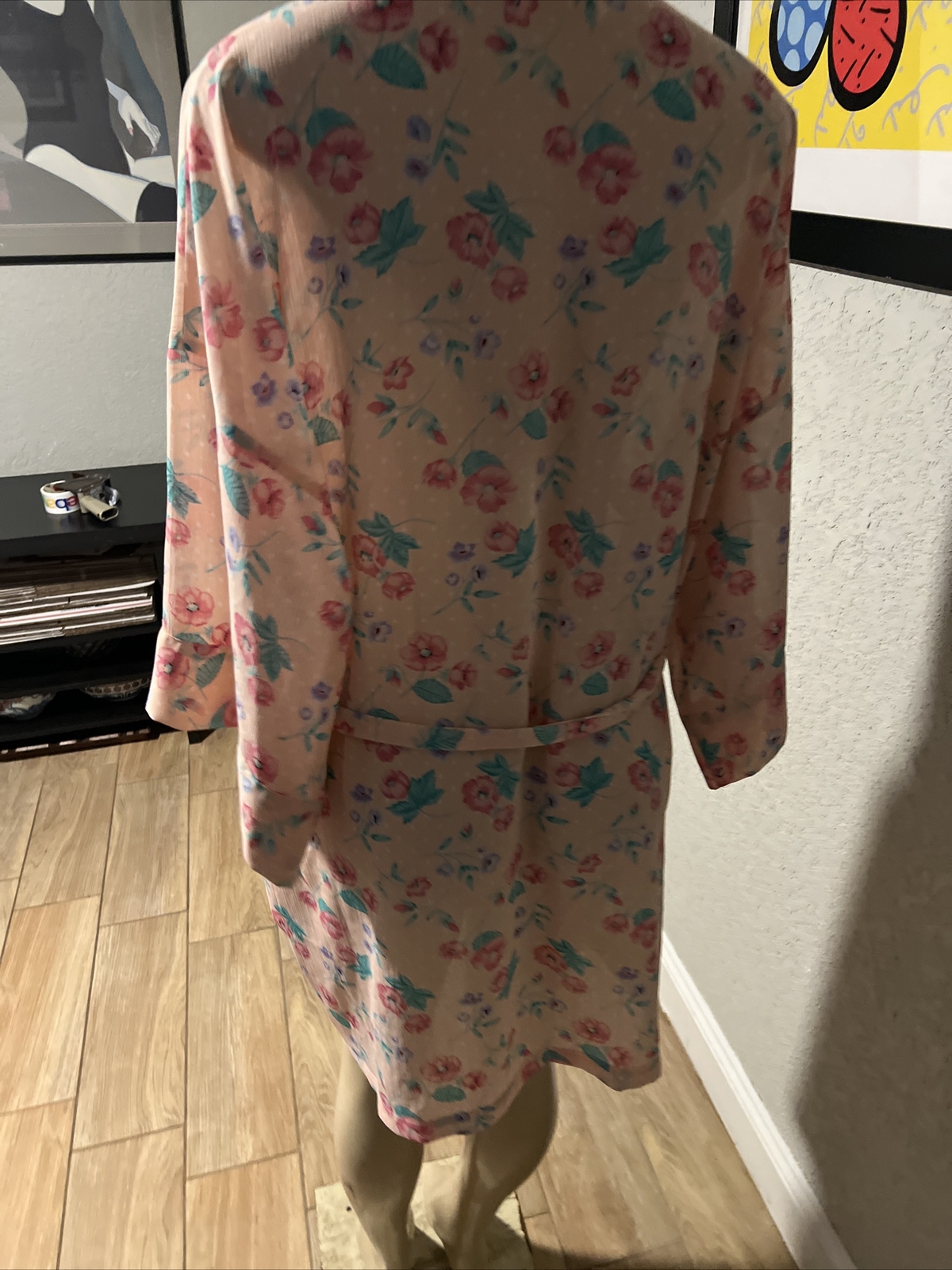 VTG Victoria’s Secret Gold Label Kimono Robe Floral MultiColor One Size br2