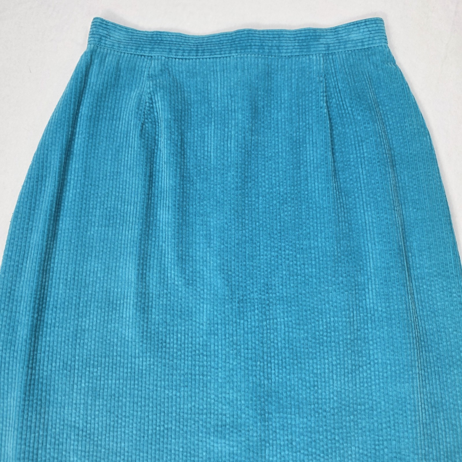 Vintage Perspective Skirt Made In Japan Sz 5 Pink Corduroy Midi A-Line READ!