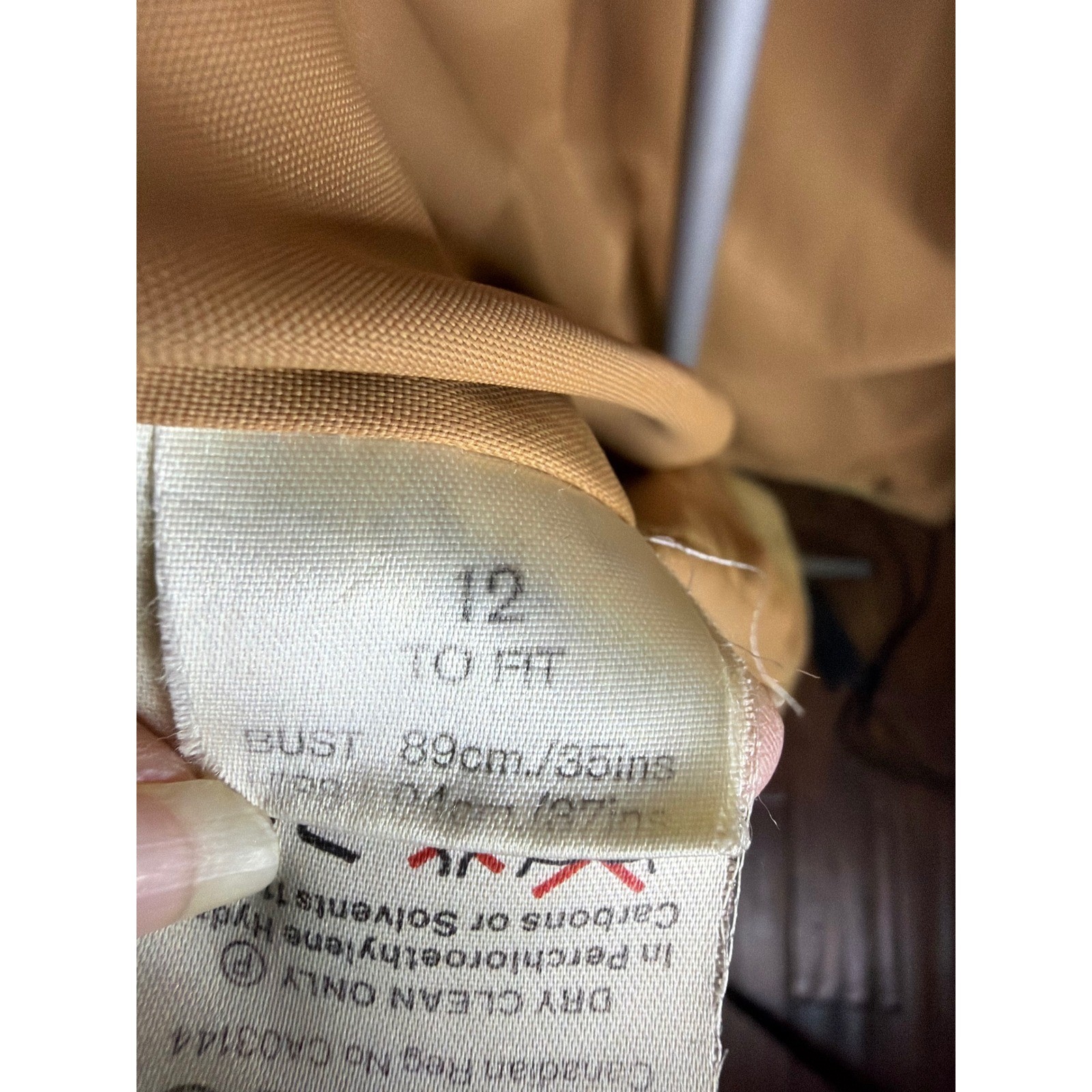Jaeger London Vintage Wool Camel Hair Toggle Coat Beige Made in Great Britain 12