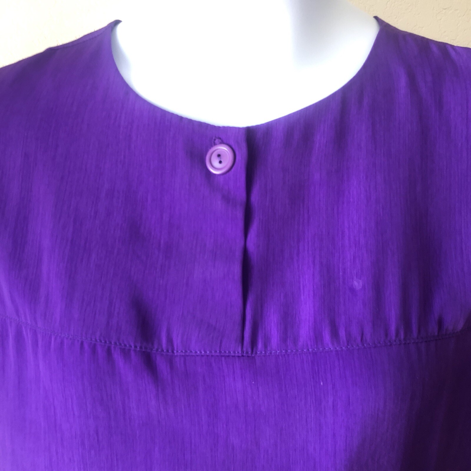 Vintage ROMAN’S Purple Bermuda and Blouse Set 1980-1990 Size A4 & G8 (Medium)