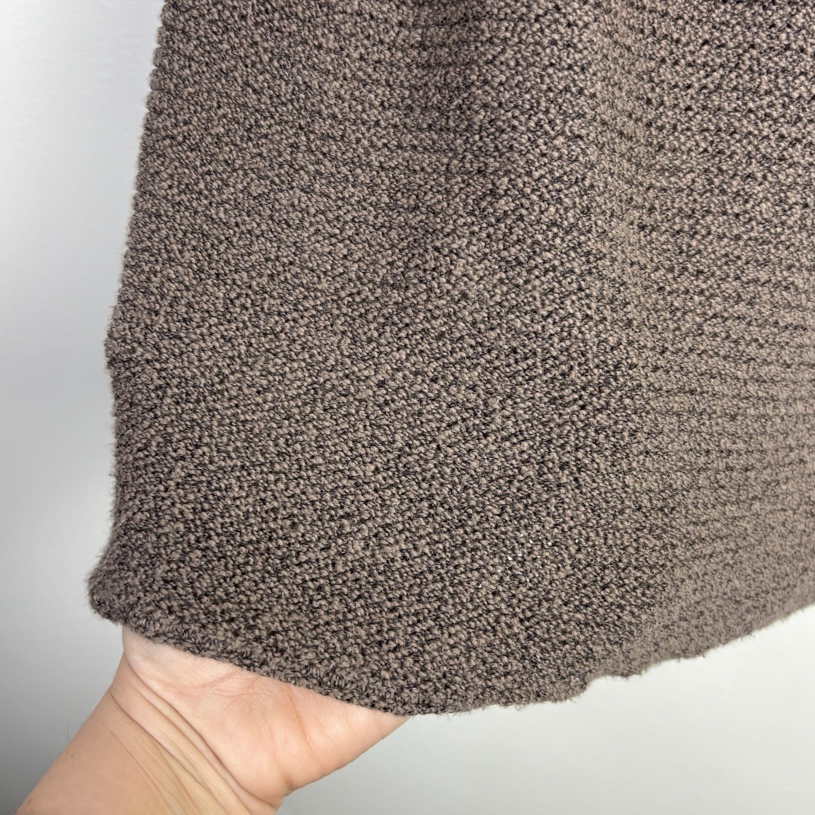 Vtg Rare Knit Dress 90s J Jill Crochet M Brown Sleeveless Shift Ribbed Cotton