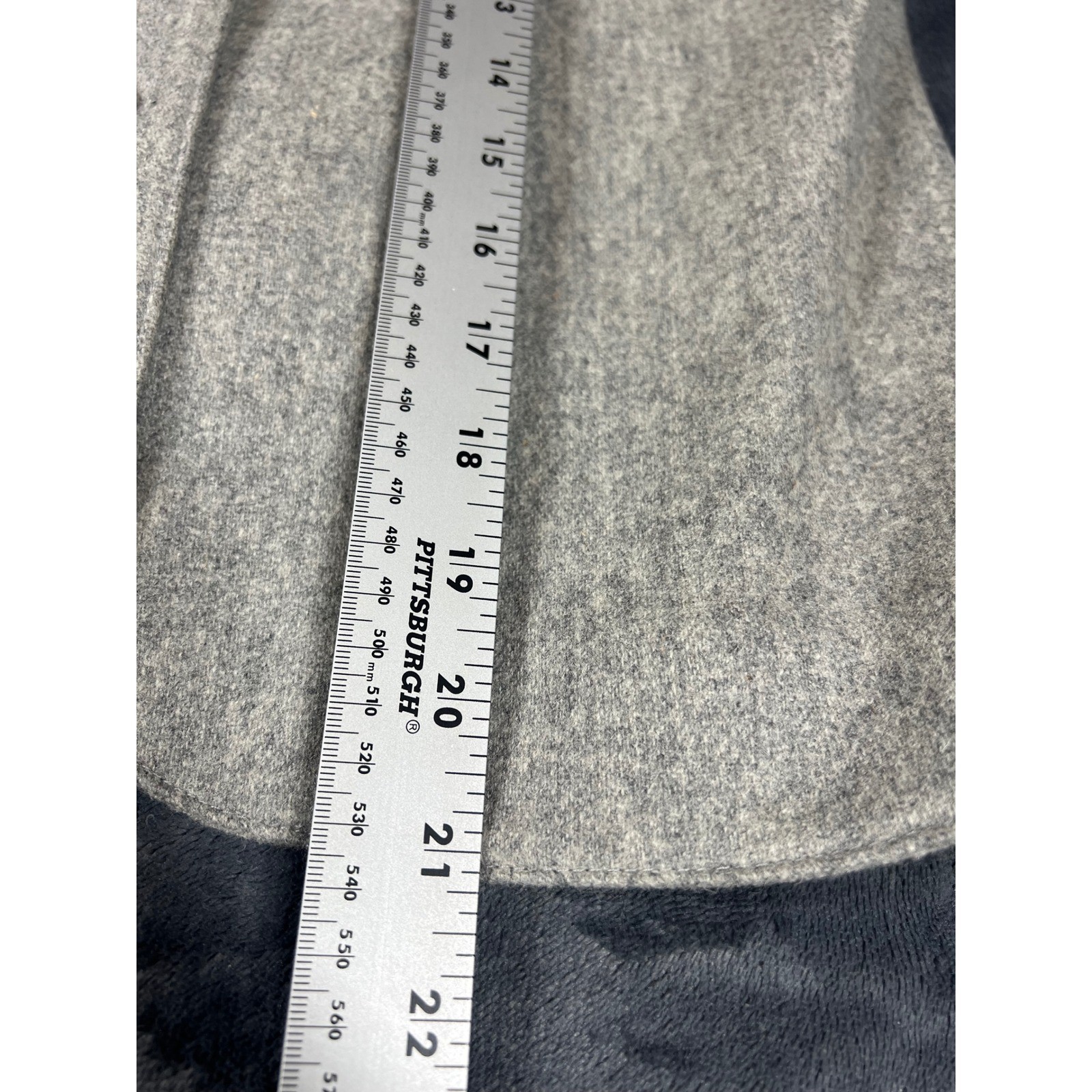College Town Wool Suit Set Vintage Gray Blazer Skirt Set Size 5/6 NWT