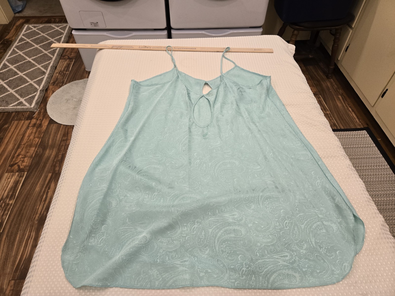 Size 2X Intimate Moods Nightgown Lingerie Women’s Keyhole Mint Green Vtg EUC