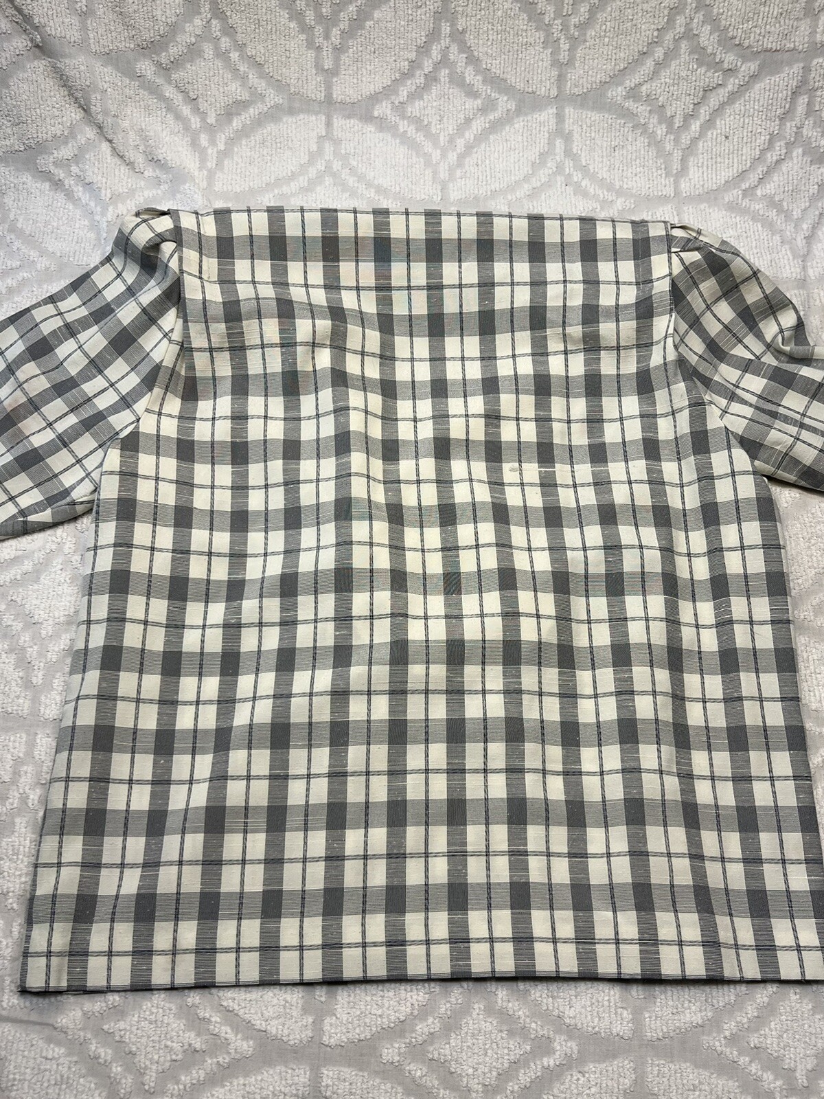 Vtg Alexis Fashions Blazer Women Sz 22WP Mock Shirt USA Plaid Double Breast