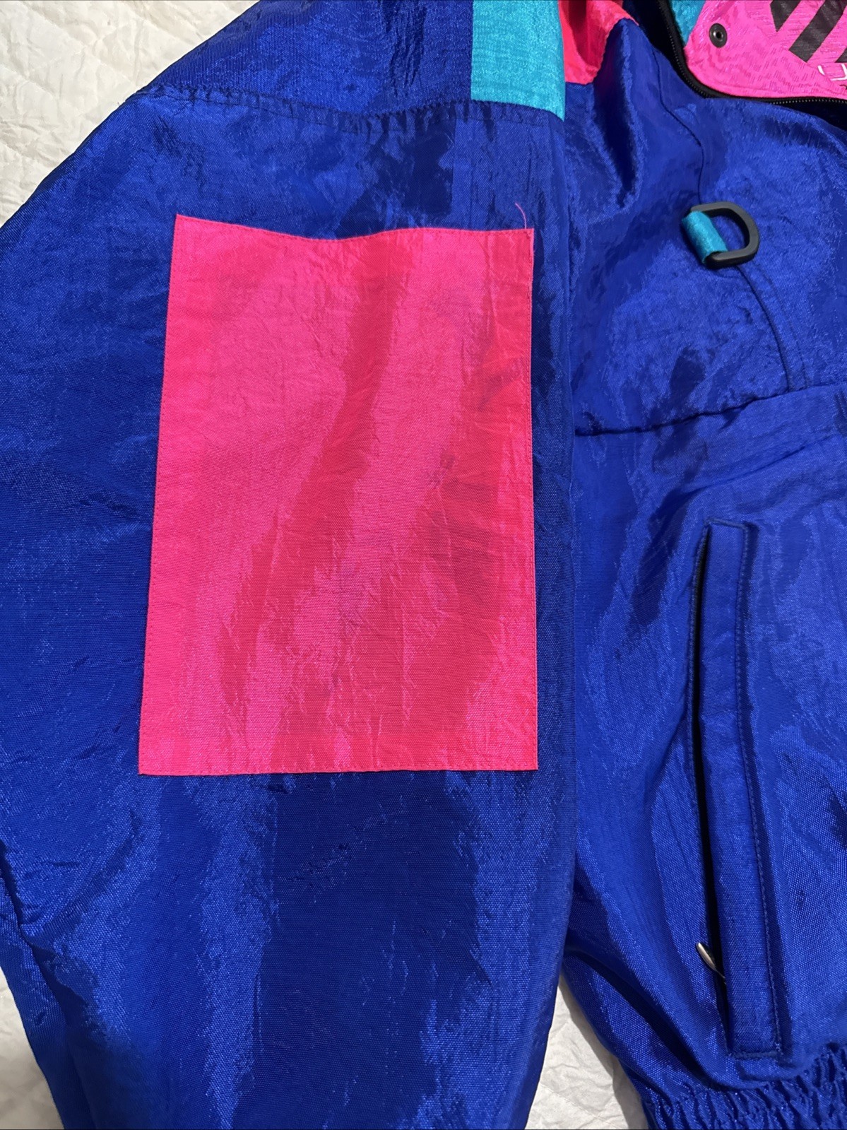 VTG Colorblock Windbreaker Pullover Medium SUNBUSTER Jacket Nylon Retro 1980s