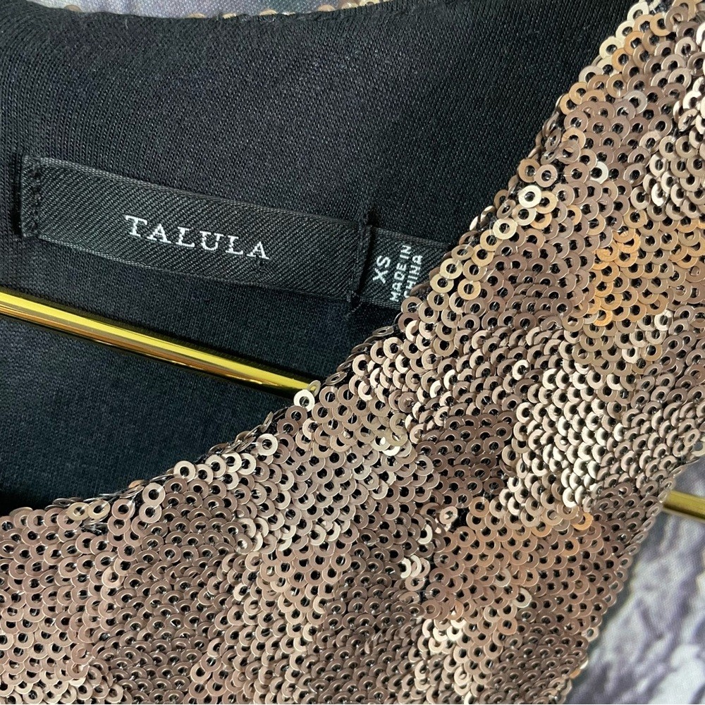 TALULA Aritzia Canterbury Sequin Dress Gold Size XS