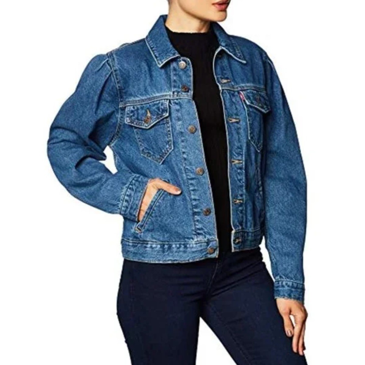 Levi’s Original Puff Sleeve Trucker Isabel Size XS denim jean jacket