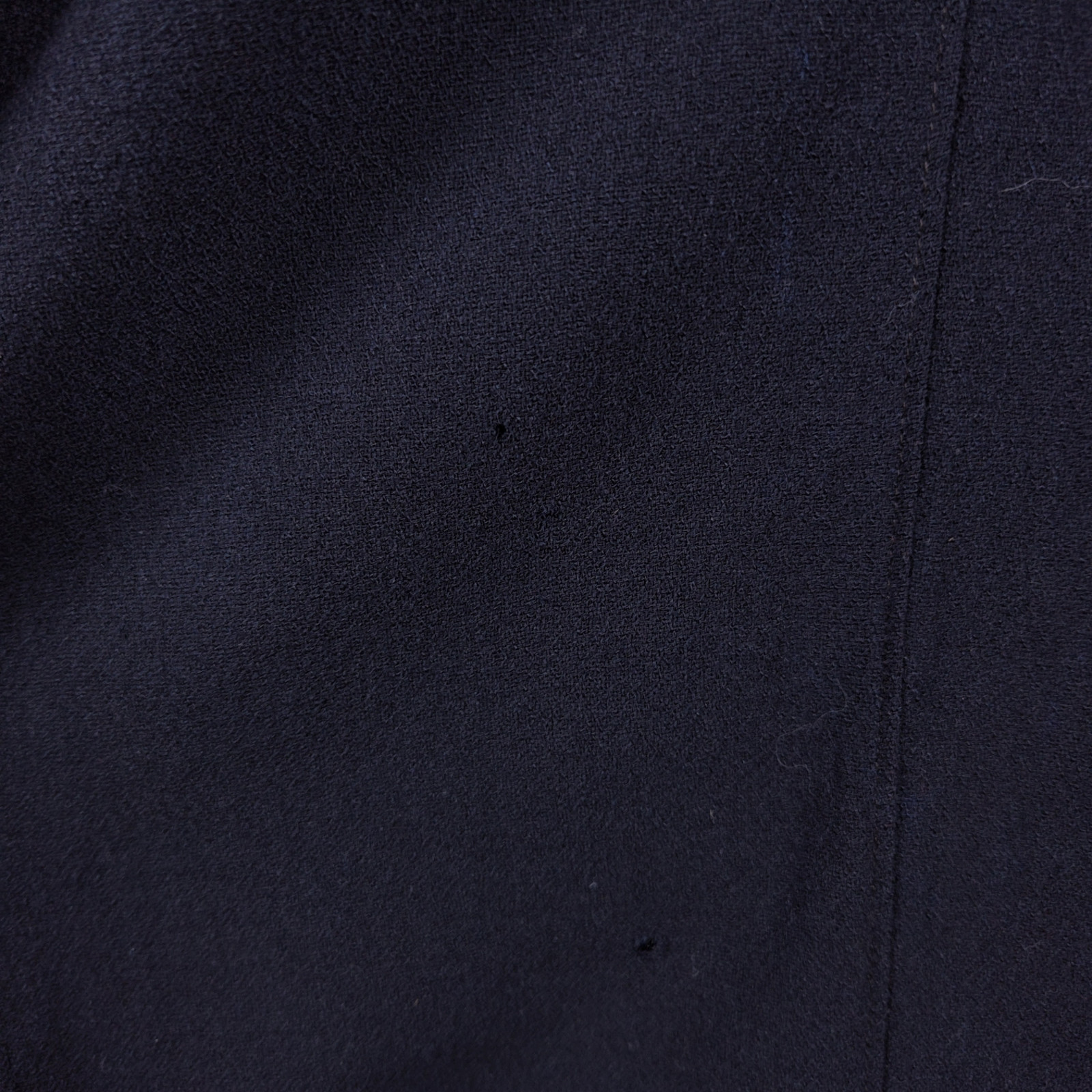 Vintage 1940s Midnight Blue Wool Crepe Gothic Cape Cloak Arm Slits Dark Academia