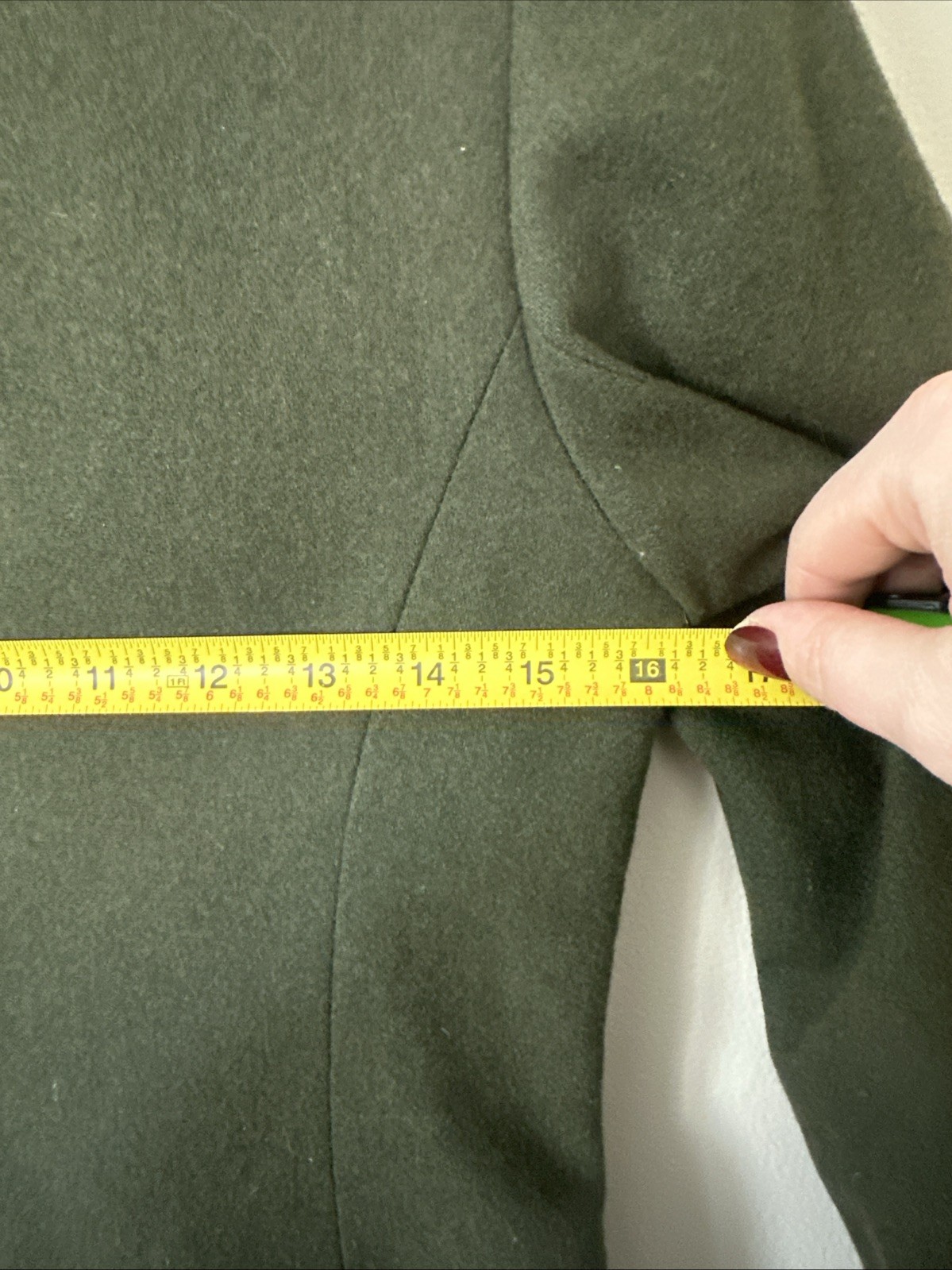 VTG Adolfo Esprit Women’s Wool Military Jacket Size 4 Green Riding Hunting