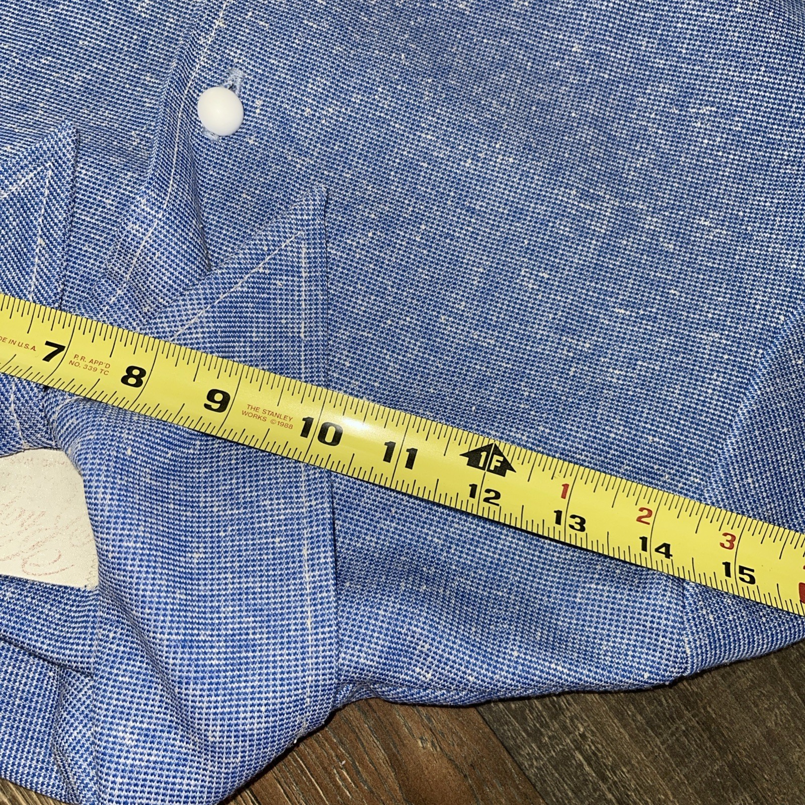 Rhapsody By Glazier Vintage Button Up Shirt Blue Women *Read