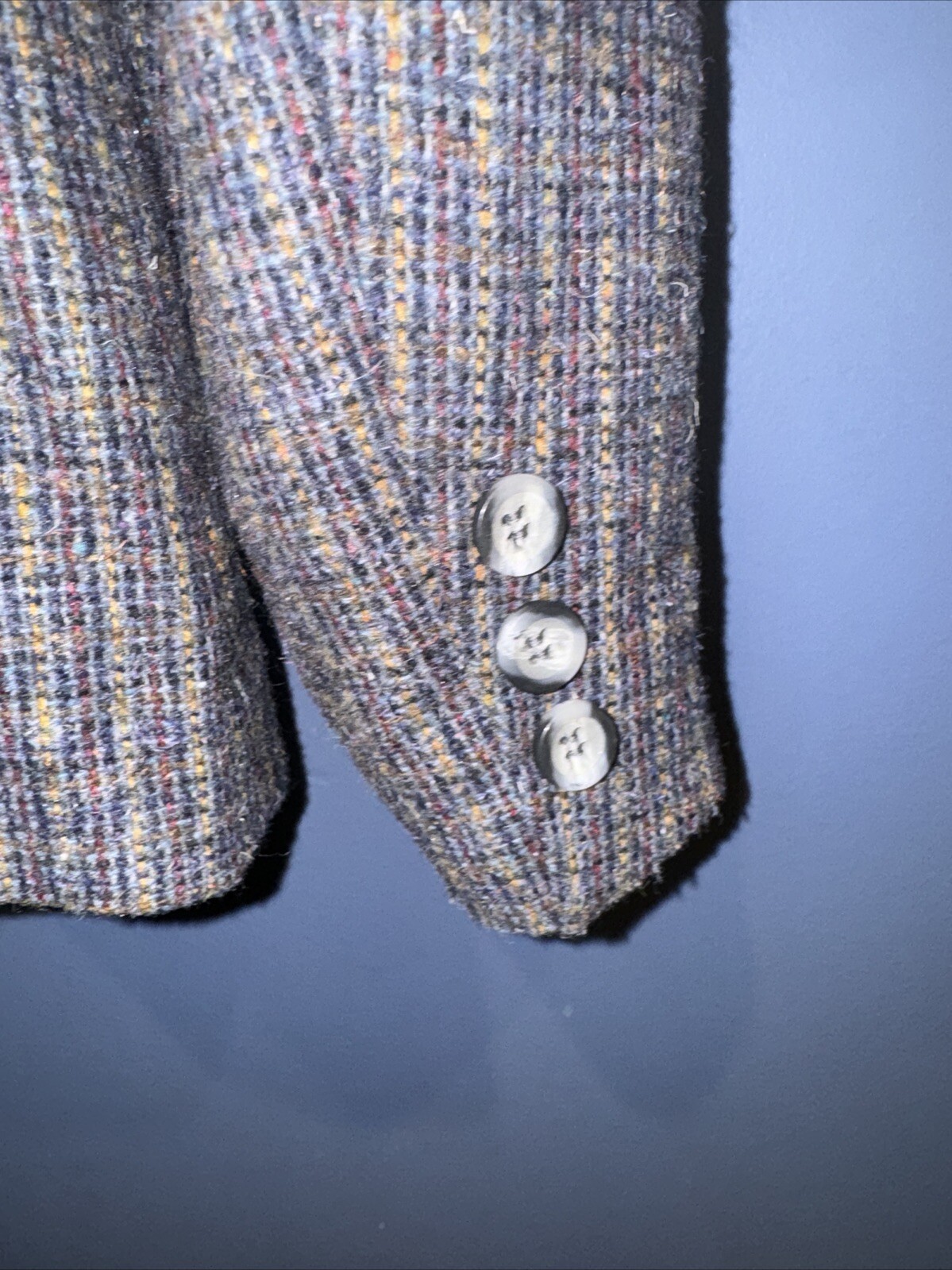 Small Wool Blend Blazer, Lined, Tweed Tailored Beaujolais