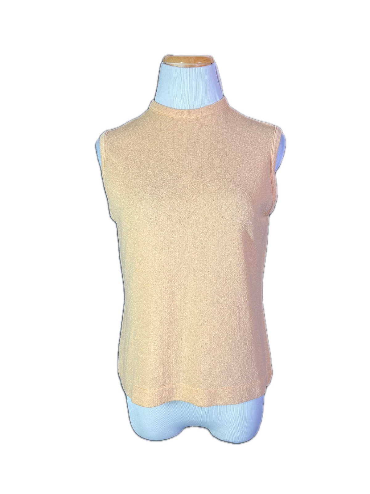 Vintage 1960s Talbott Traveler Size 36 Dacron Polyester Sleeveless Shell