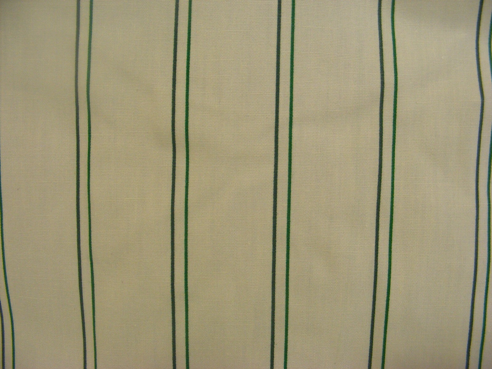 60s SHIRT DRESS BUTTON UP RAYON COTTON DEADSTOCK LEMON YELLOW GREEN STRIPE M