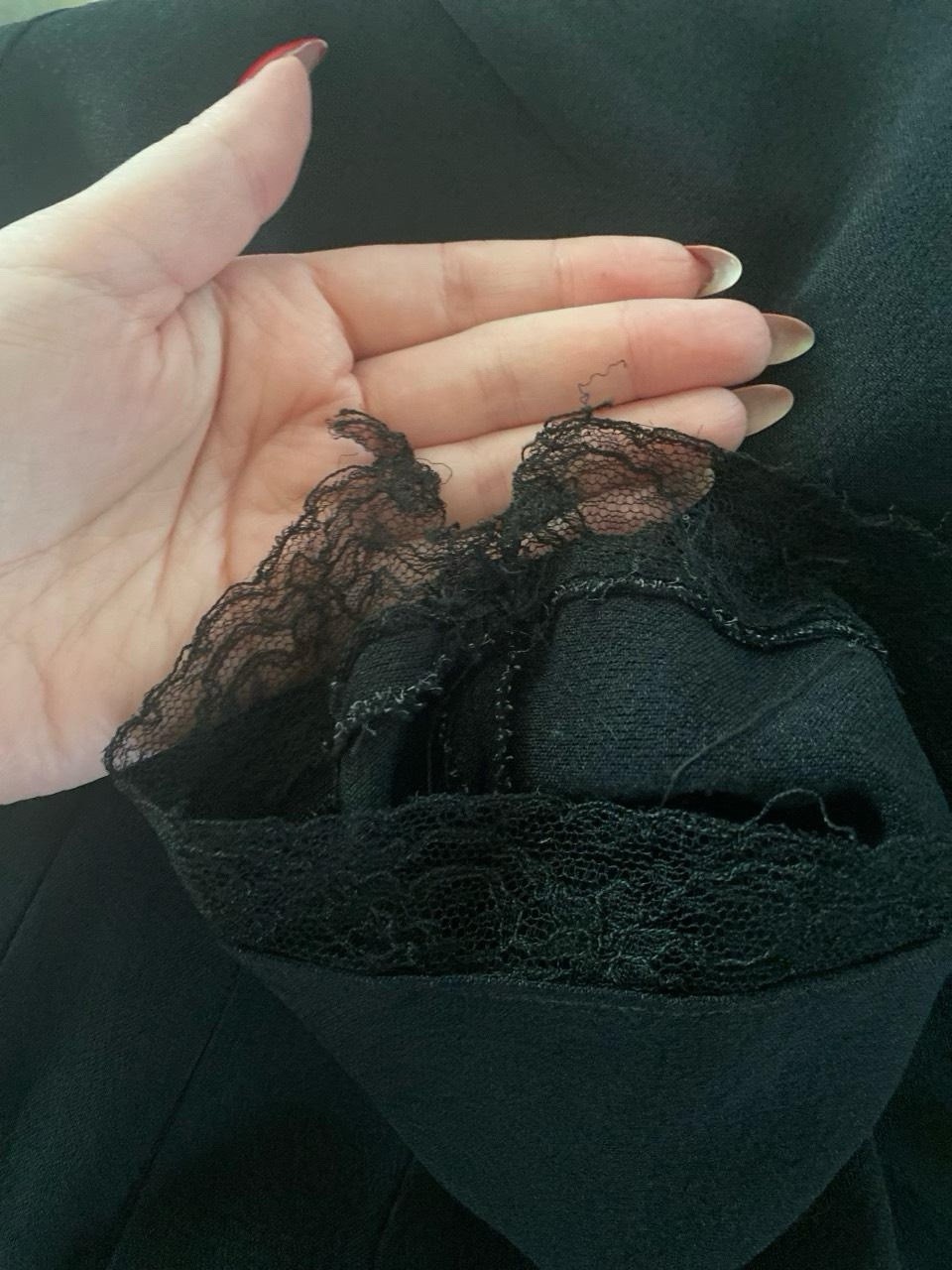 1940’s WW2 Era Black Dress With Bow Details