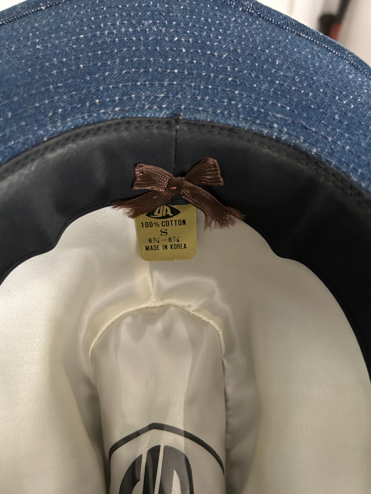YR Jeans Head With Feather Vintage Cowboy Cow Girl Head 6 1/2